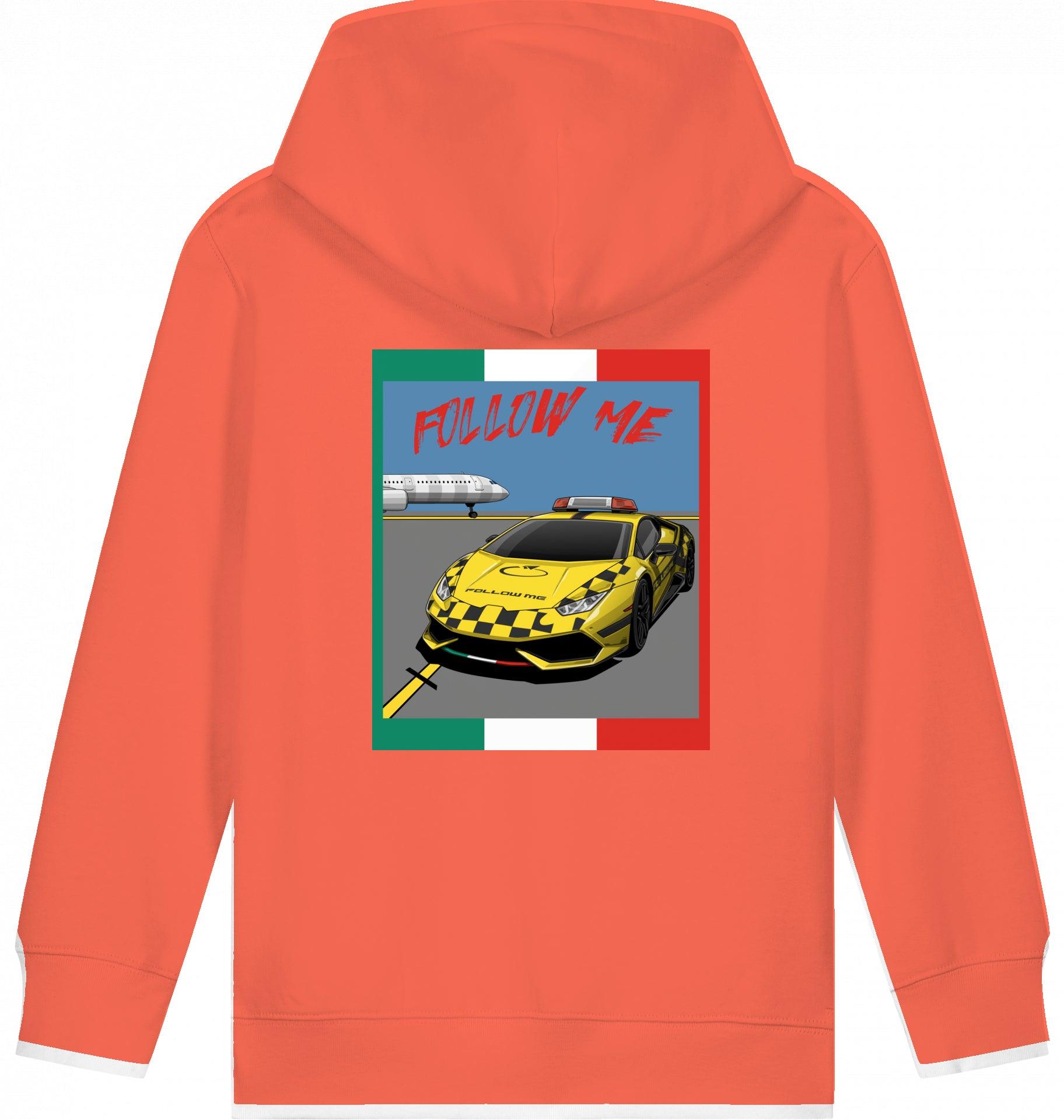 Aviation Kids Aviation Hoodie "Follow Me Italia" Airbus A321 Fiesta für Piloten, Crews, Kinder & Planespotter made by SUPERSONIC aero 4U