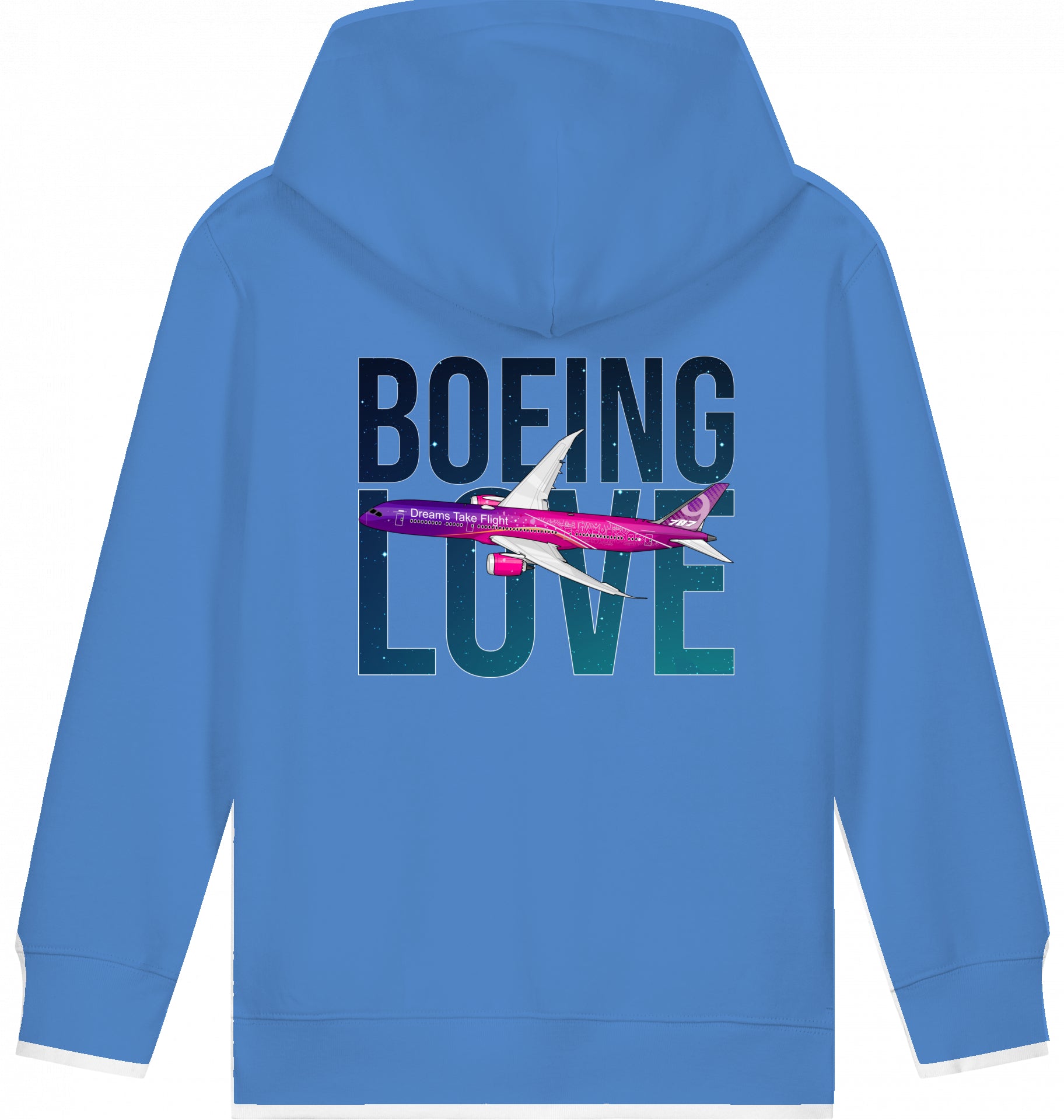 Kids Hoodie Boeing Love 787 Dreamliner