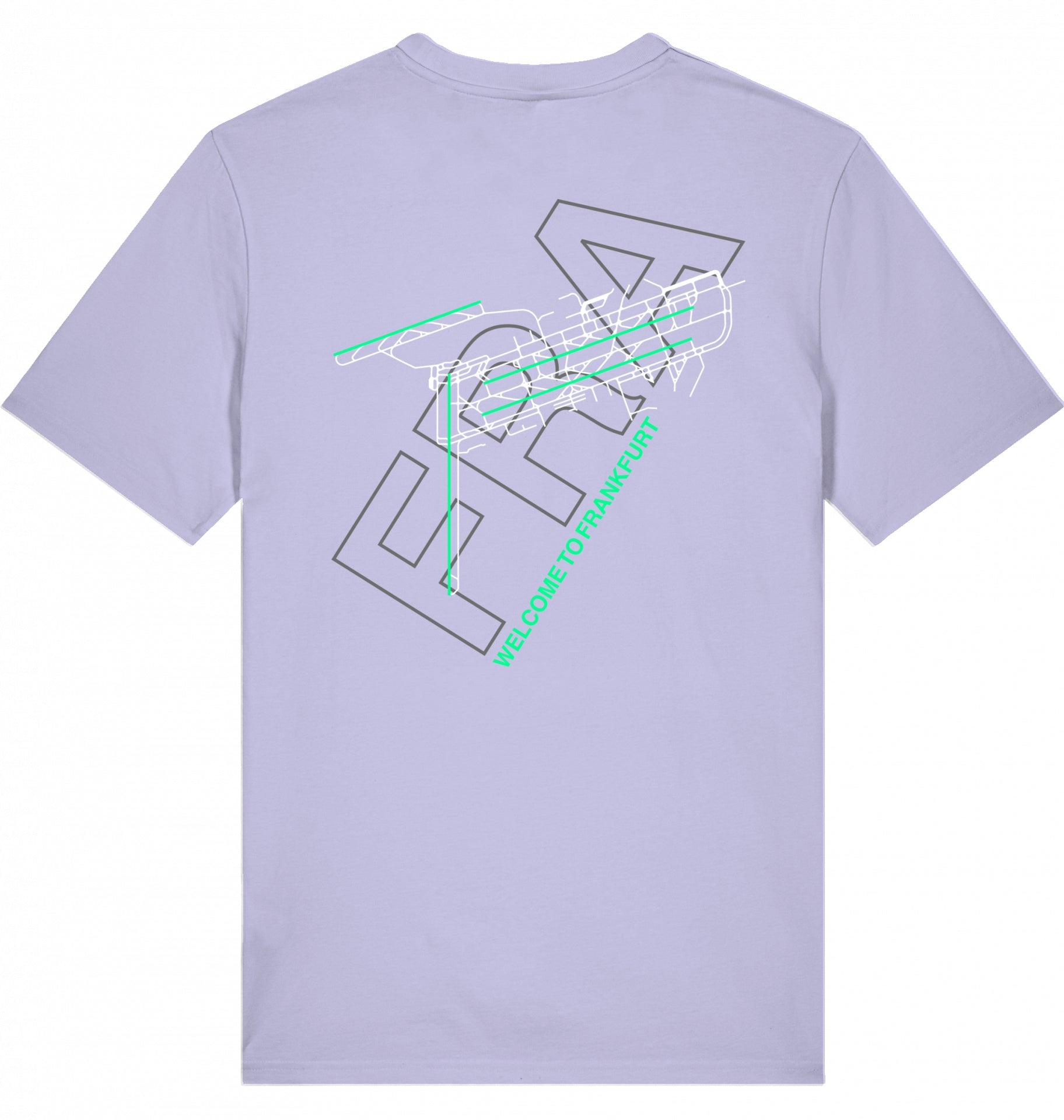 Aviation Airport T-Shirt "Frankfurt FRA Airportcode" Lavender für Piloten, Crews, Kinder & Planespotter made by SUPERSONIC aero 4U