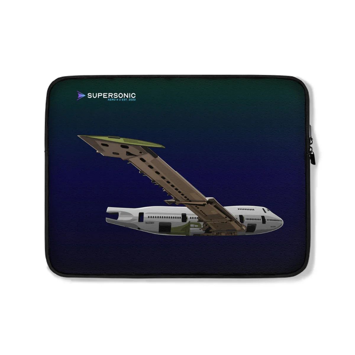 Aviation Premium EFB & Laptop Tasche | Techgear für Boeinglovers White One Size für Piloten, Crews, Kinder & Planespotter made by SUPERSONIC aero 4U