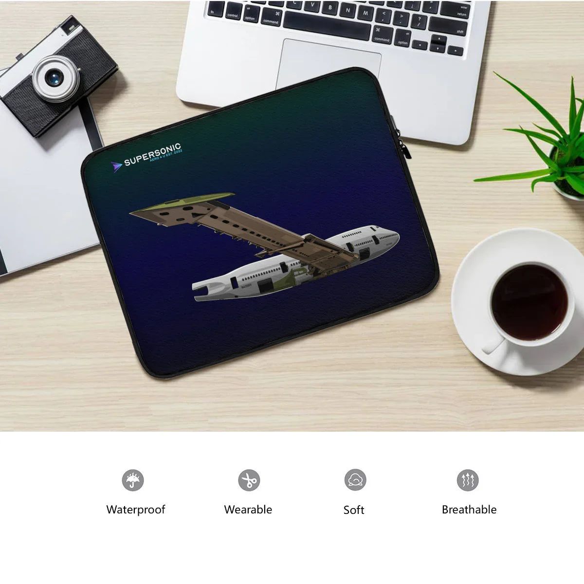 Aviation Premium EFB & Laptop Tasche | Techgear für Boeinglovers für Piloten, Crews, Kinder & Planespotter made by SUPERSONIC aero 4U