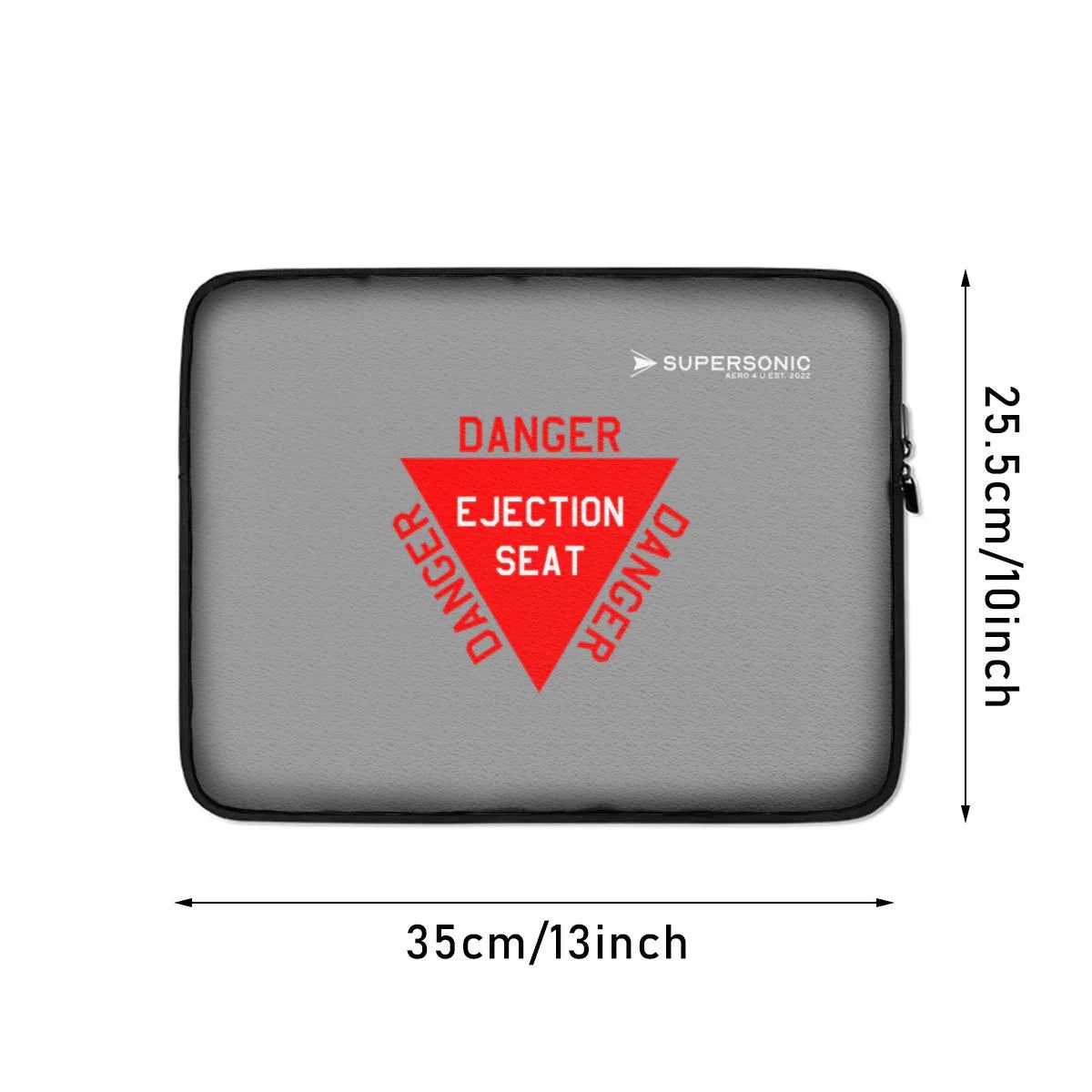 Aviation Fighter Pilot Style | Ejection Seat Warning Laptop & EFB Tasche für Piloten, Crews, Kinder & Planespotter made by SUPERSONIC aero 4U