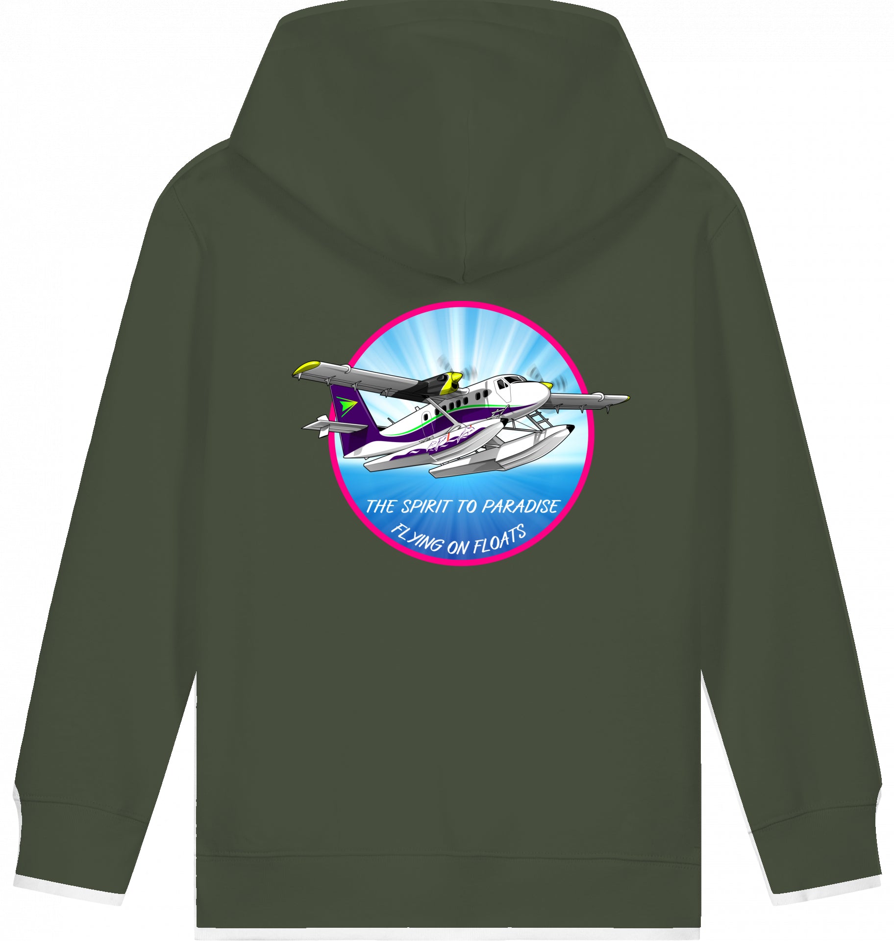 Aviation Kids Flugzeug Hoodie DHC-6 Twinotter in Paradise für Piloten, Crews, Kinder & Planespotter made by SUPERSONIC aero 4U