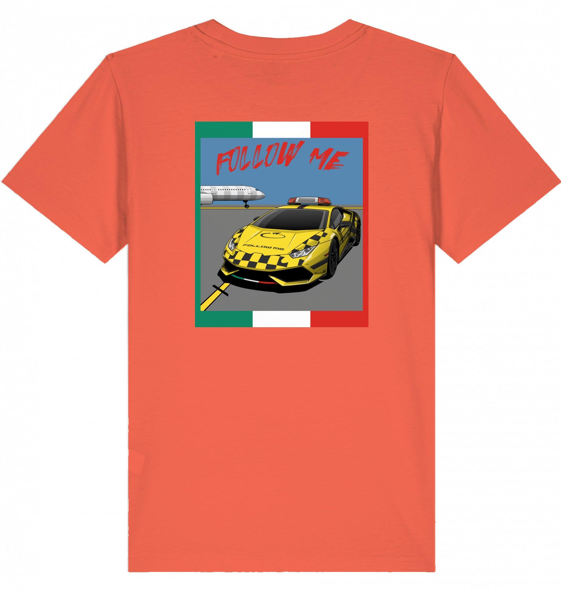 Aviation Kids Aviation T-Shirt "Follow Me Supercar" Flughafen 2.0 Fiesta für Piloten, Crews, Kinder & Planespotter made by SUPERSONIC aero 4U