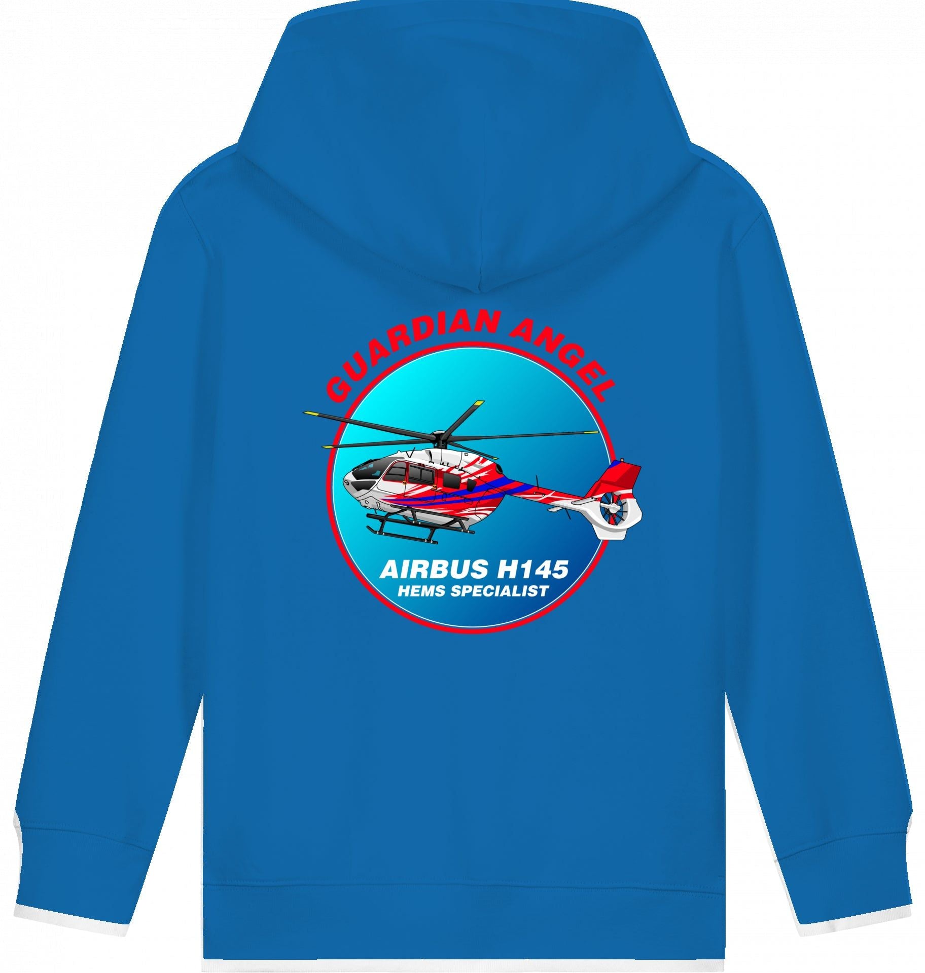 Aviation Kids Helicopter Hoodie Airbus H145 Guardian Angel für Piloten, Crews, Kinder & Planespotter made by SUPERSONIC aero 4U
