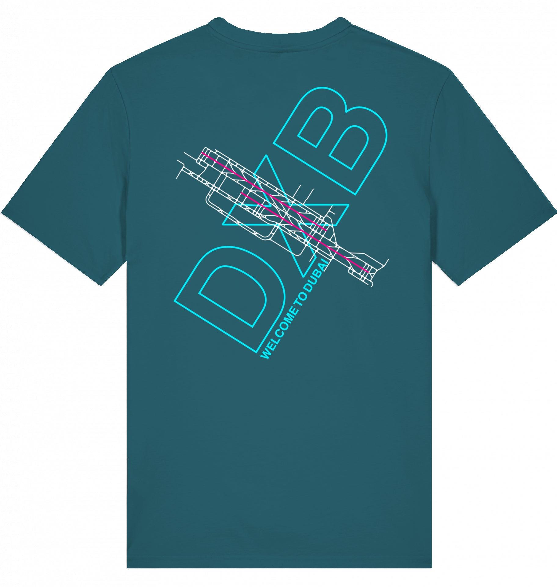 Aviation Airport T-Shirt "Dubai DXB Airportcode" Stargazer für Piloten, Crews, Kinder & Planespotter made by SUPERSONIC aero 4U