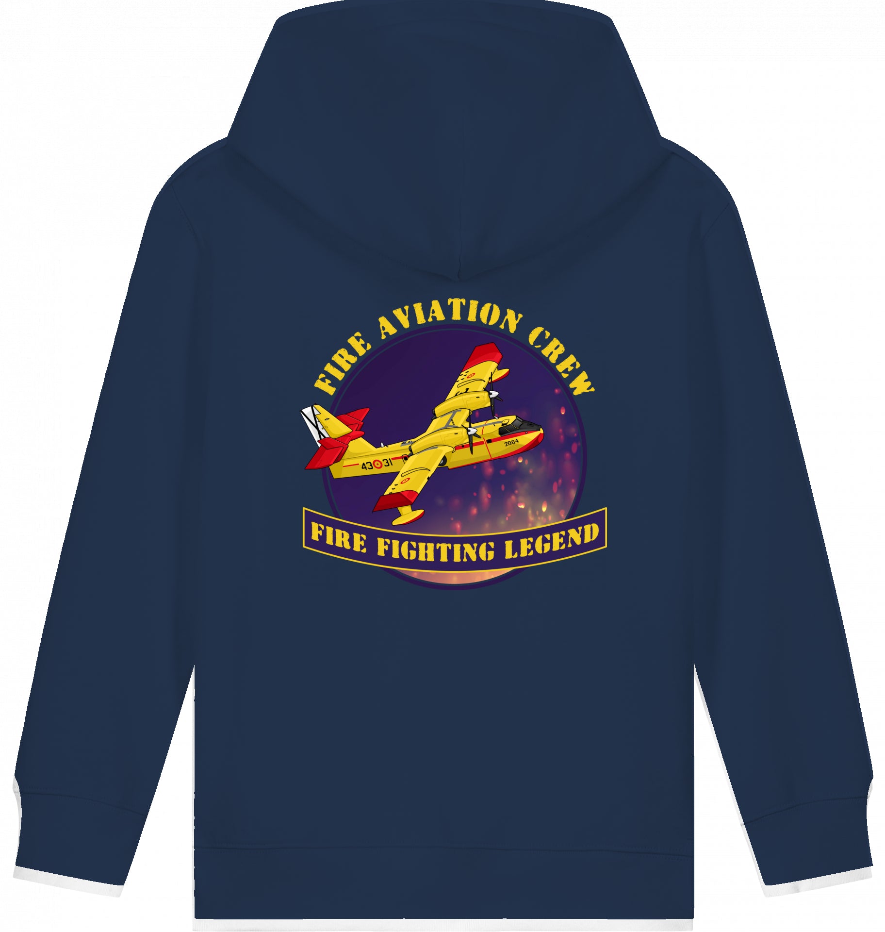 Aviation Kids Hoodie CL-412 Fire Fighting Legend für Piloten, Crews, Kinder & Planespotter made by SUPERSONIC aero 4U
