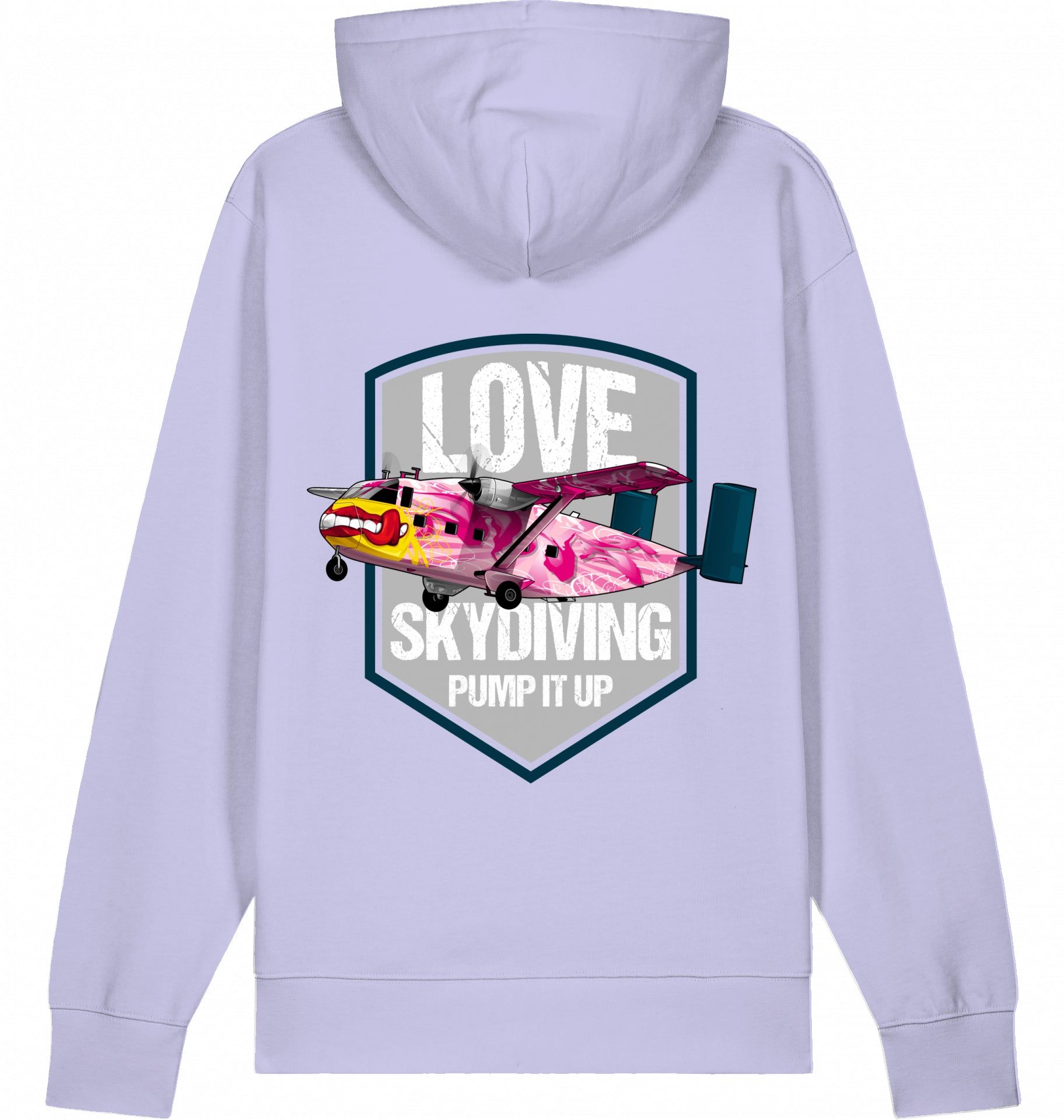 Aviation Flugzeug Hoodie Short SC-7 Skyvan Sky Diving Lavender für Piloten, Crews, Kinder & Planespotter made by SUPERSONIC aero 4U