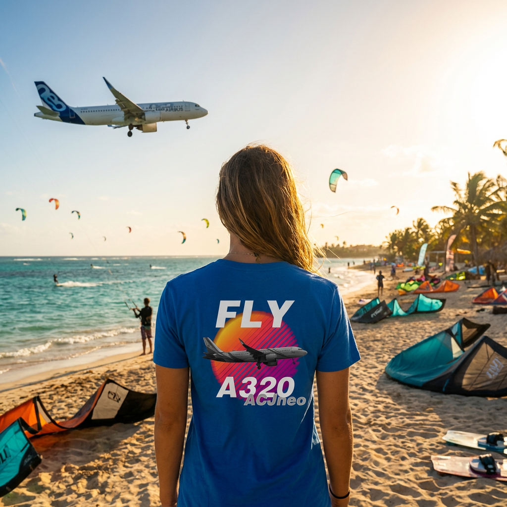 Airbus A320neo Fugzeug Tshirt