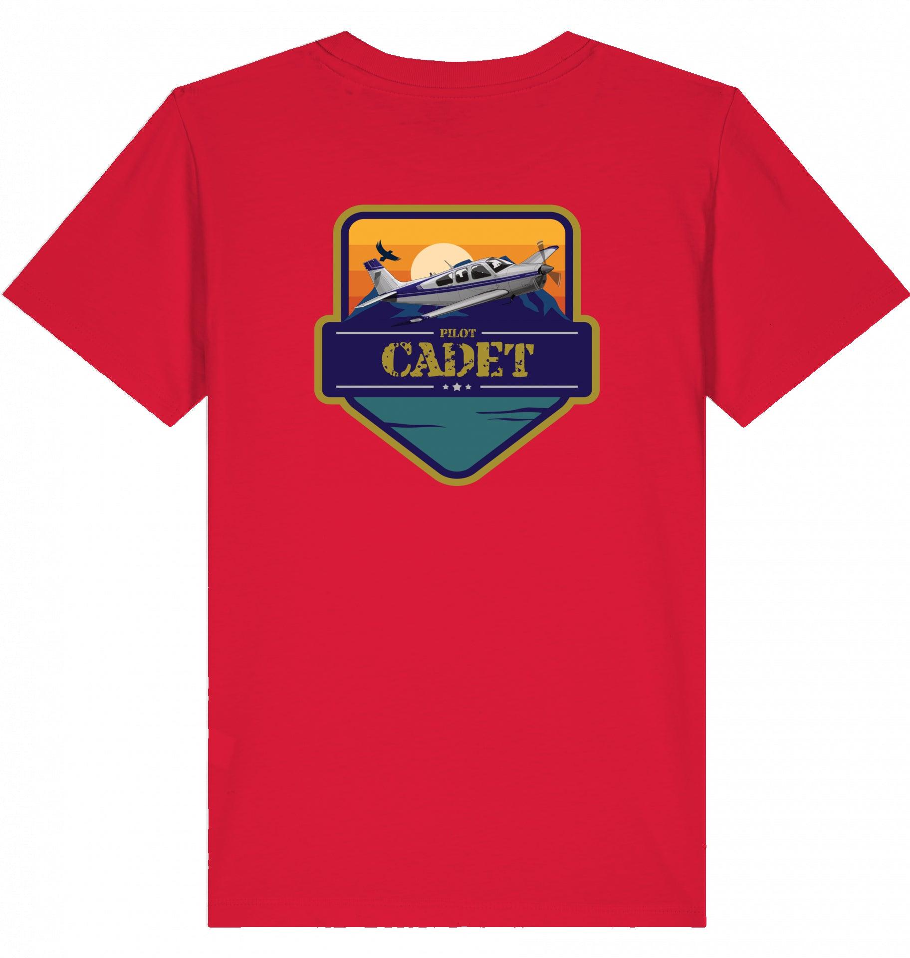Aviation Kids Aviation T-Shirt "Flugschüler" Mooney Aircraft 2.0 Red für Piloten, Crews, Kinder & Planespotter made by SUPERSONIC aero 4U