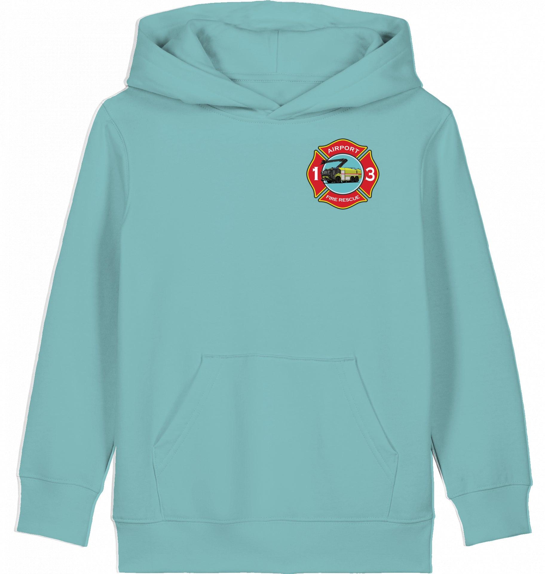 Aviation Kids Hoodie "Airport Rescue Fire Fighting ARFF - Crash Crew" für Piloten, Crews, Kinder & Planespotter made by SUPERSONIC aero 4U