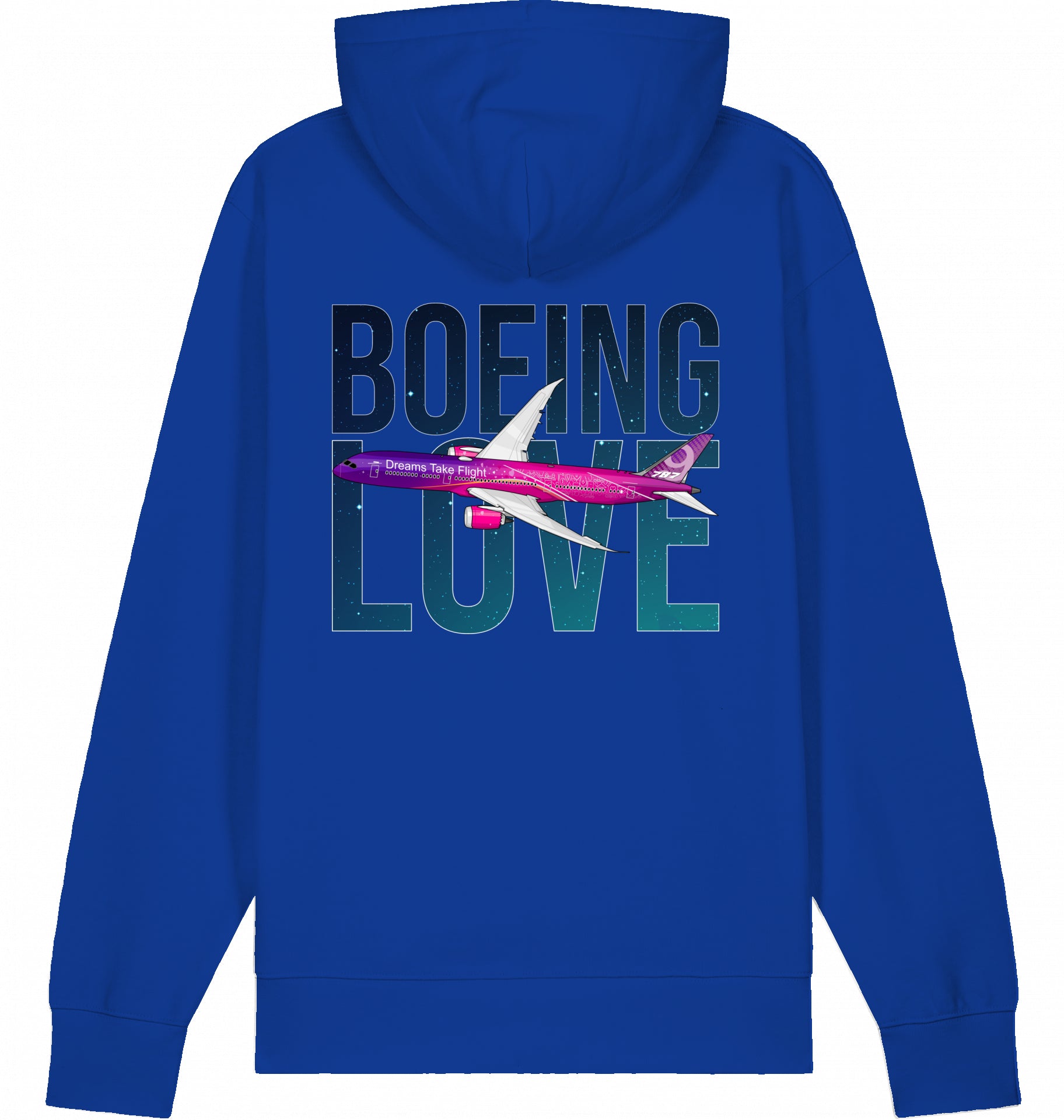 Flugzeug Hoodie Boeing Love 787 Dreamliner
