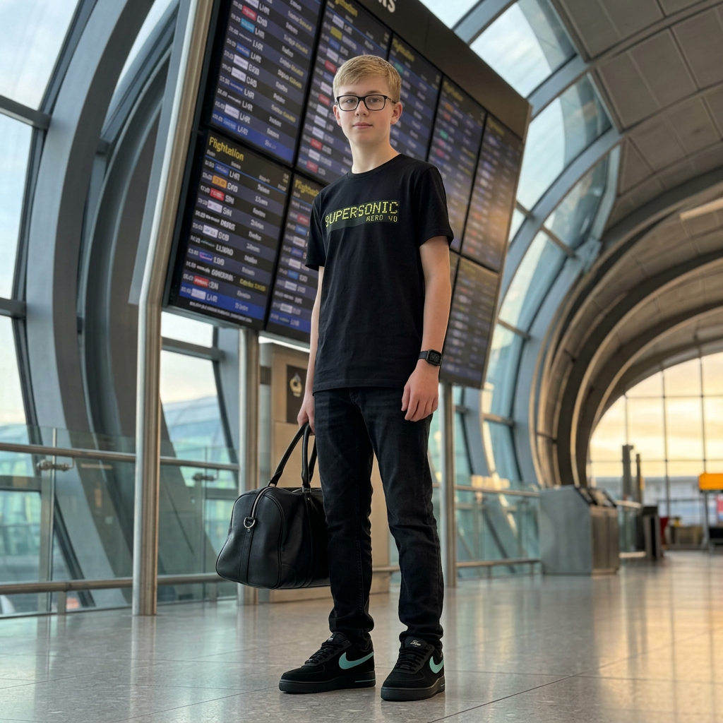 Aviation T-Shirt für Kinder, Kinder Tshirt Billboard Style, Flughafen Tshirt Kinder, Aviation Tshirt Kids, Airline Tshirt Kinder, Airport Tshirt Kinder