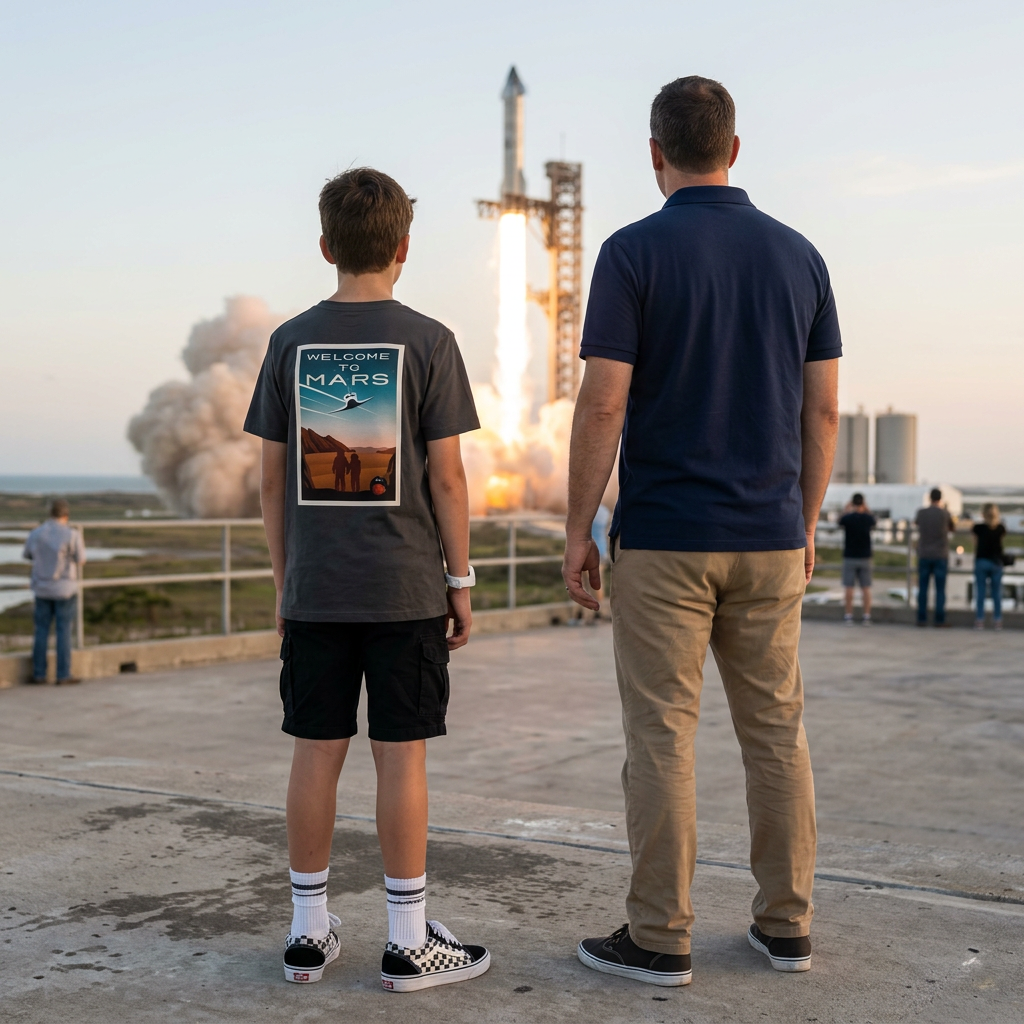 Aviation Kids T-Shirt "Welcome to Mars", Spacecraft Tshirt Kinder, Space Shuttle Tshirt Kinder, Mars Tshirt Kinder, Astronauten Tshirt Kinder, Space X Shirt Kinder, NASA Tshirt Kinder, Supersonic Aero 4U