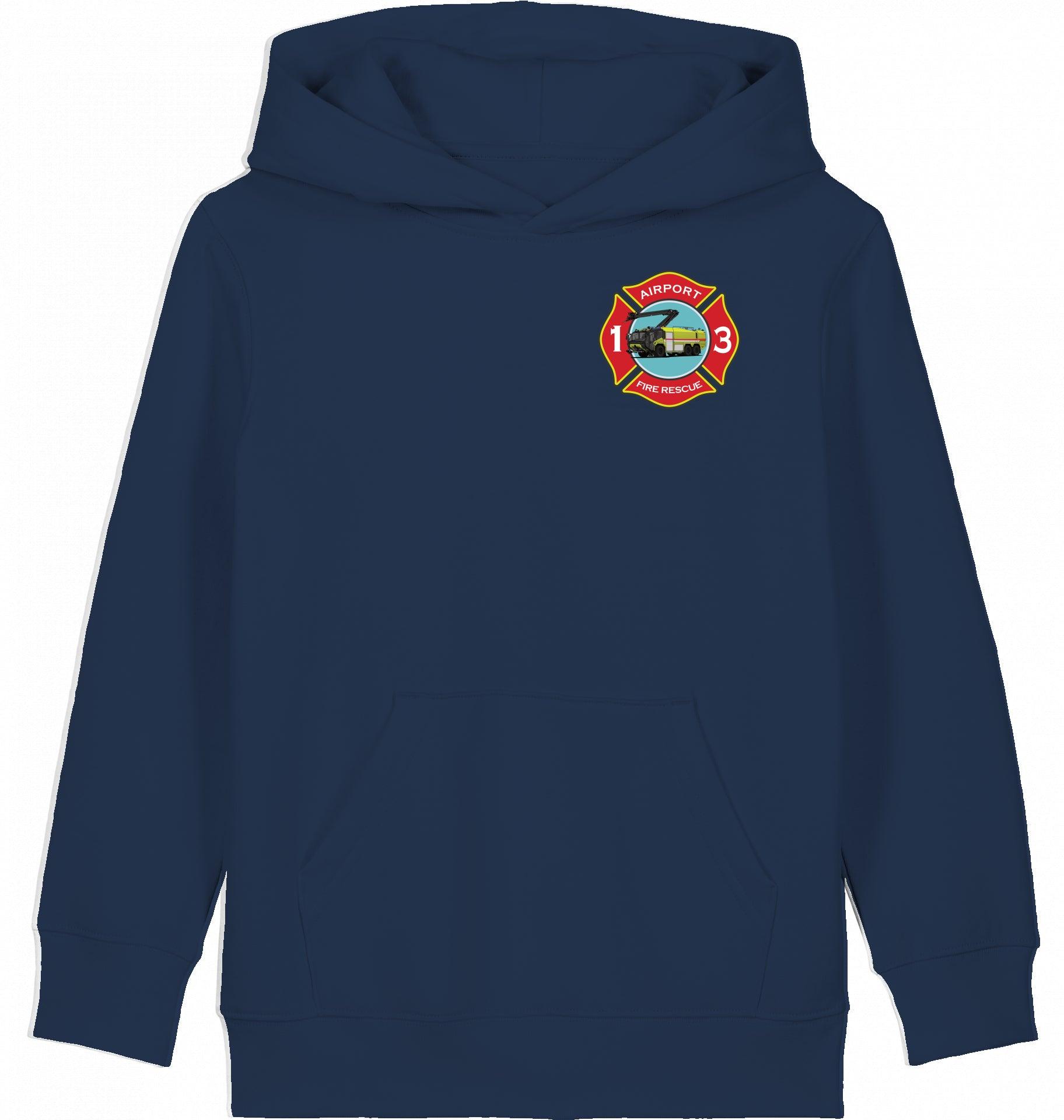 Aviation Kids Hoodie "Airport Rescue Fire Fighting ARFF - Crash Crew" für Piloten, Crews, Kinder & Planespotter made by SUPERSONIC aero 4U