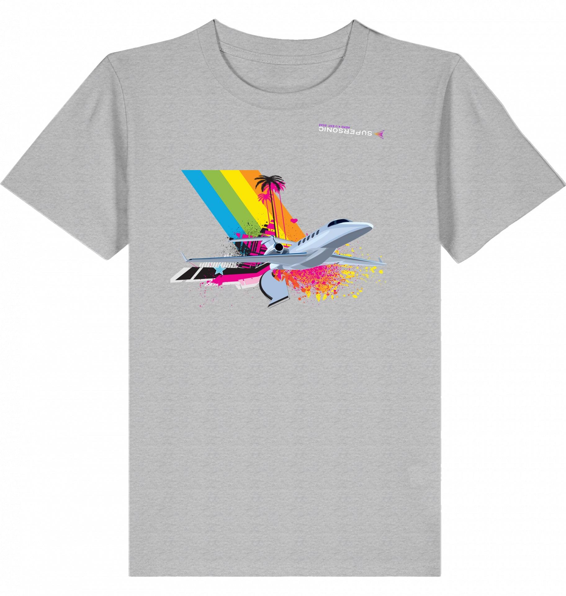 Aviation Kids Aviation T-Shirt Cessna Citation Latitude Explosion 2.0 Heather Grey für Piloten, Crews, Kinder & Planespotter made by SUPERSONIC aero 4U
