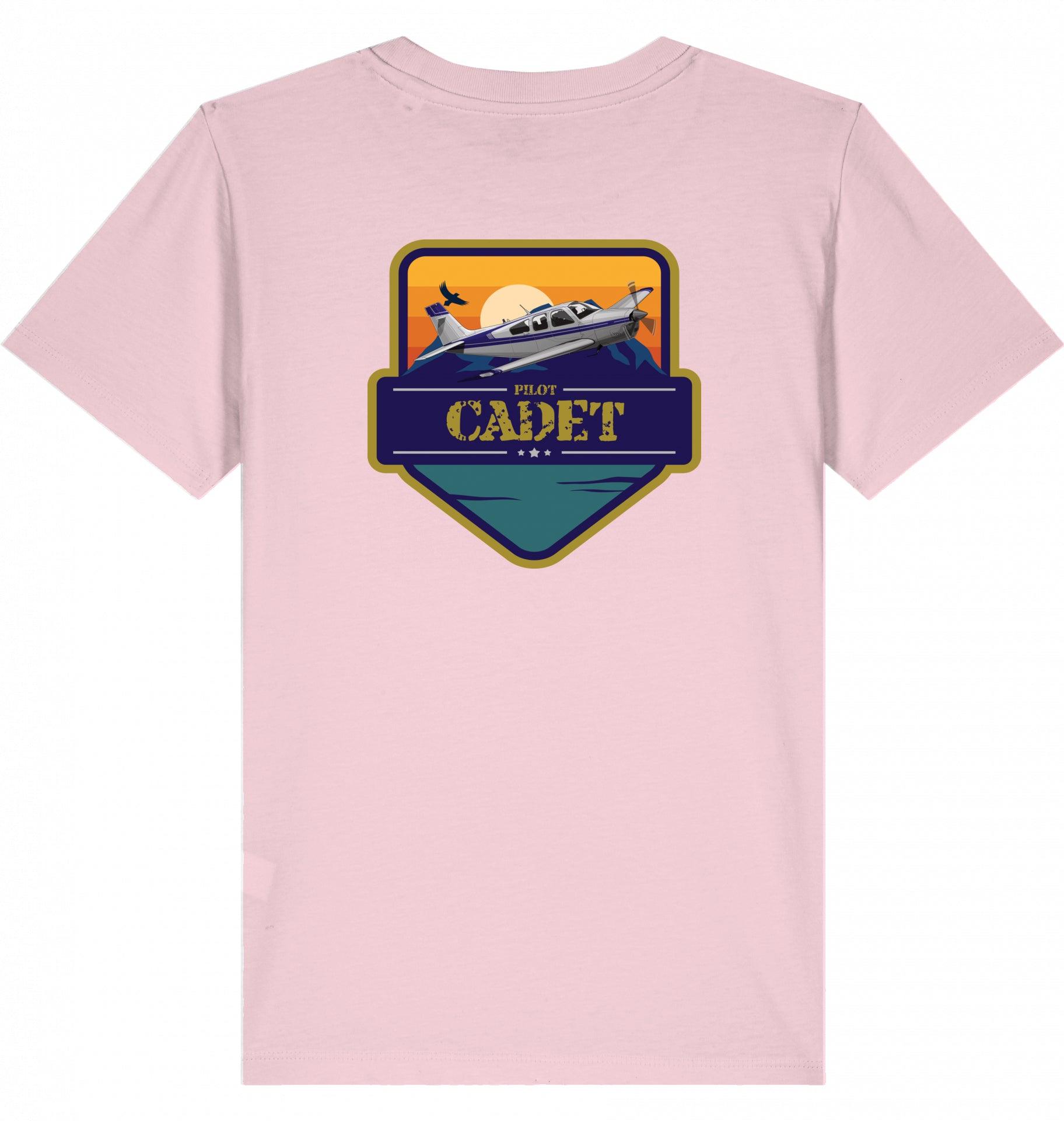 Aviation Kids Aviation T-Shirt "Flugschüler" Mooney Aircraft 2.0 Cotton Pink für Piloten, Crews, Kinder & Planespotter made by SUPERSONIC aero 4U