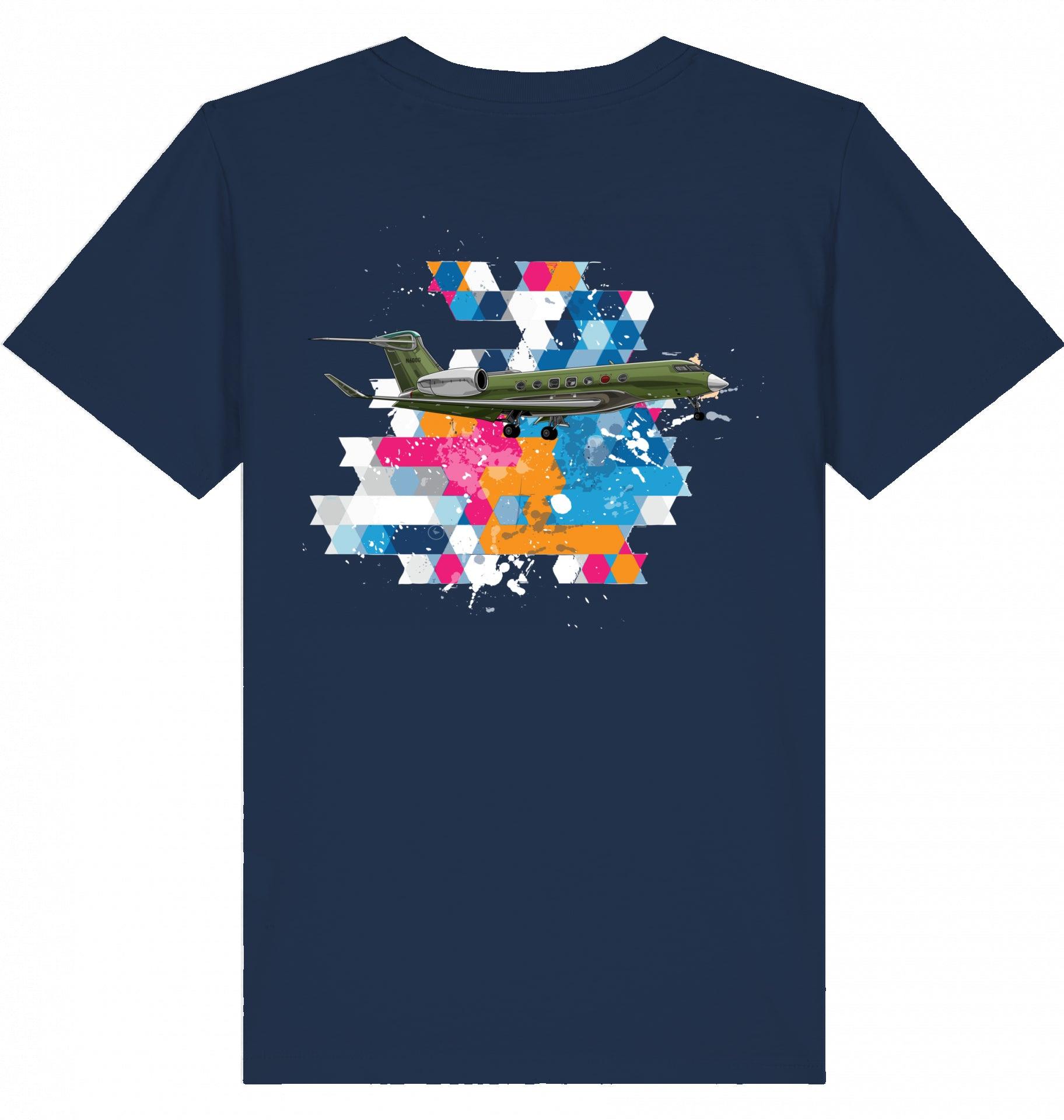 Aviation Kids Aviation T-Shirt Gulfstream G500/600 Business Jet 2.0 French Navy für Piloten, Crews, Kinder & Planespotter made by SUPERSONIC aero 4U