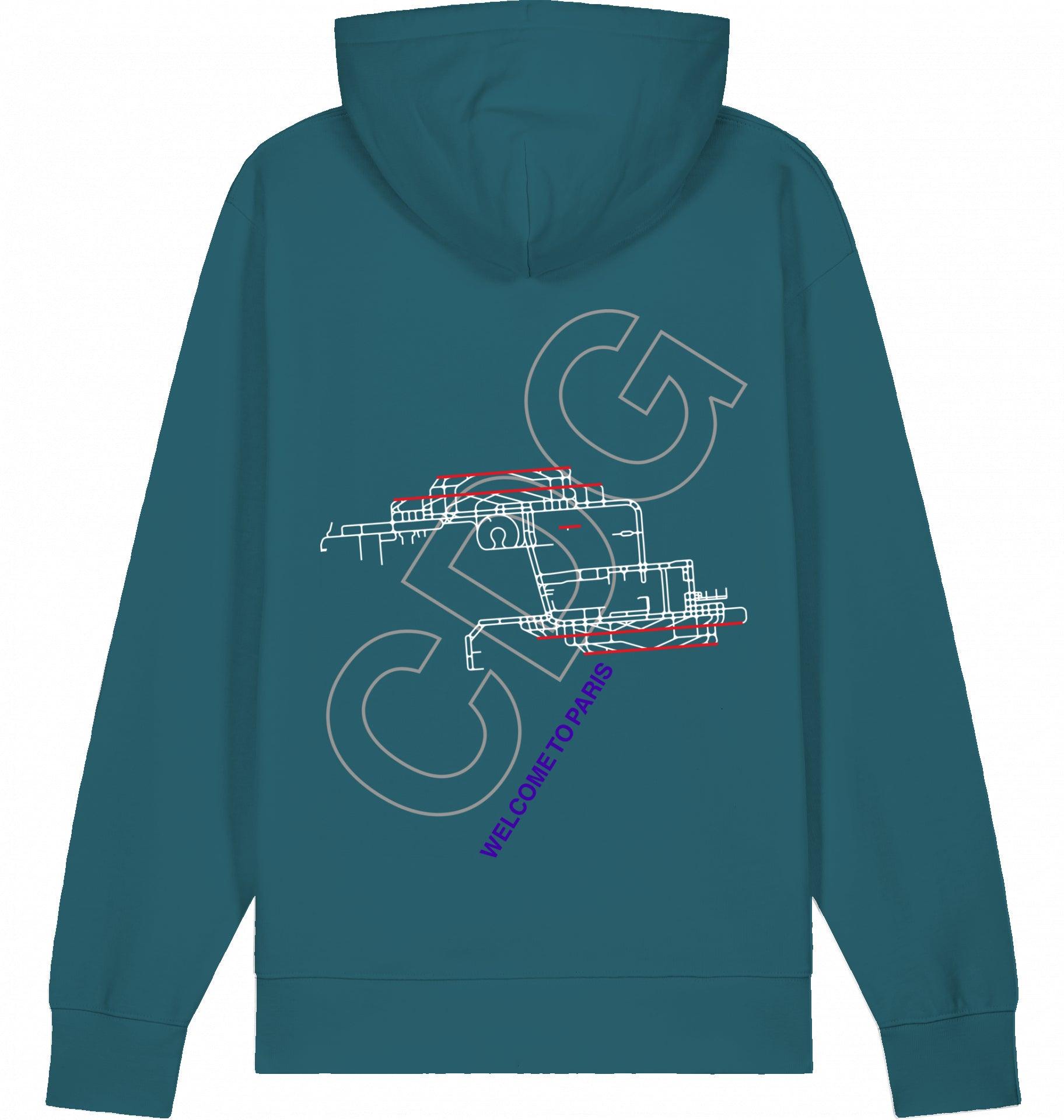 Aviation Paris CDG Airport Hoodie 2.0 Stargazer für Piloten, Crews, Kinder & Planespotter made by SUPERSONIC aero 4U