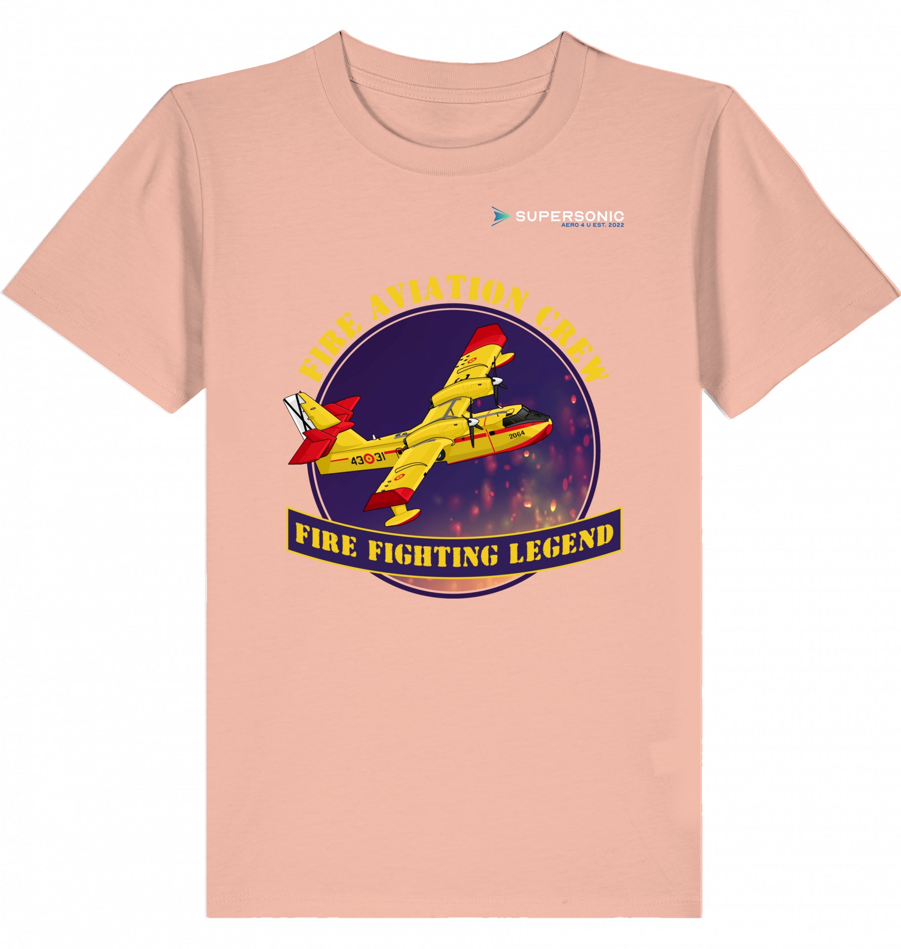 Bombardier CL-415 Tshirt, Canadair CL-415 Kinder Tshirt, Flugzeug Tshirt Kinder