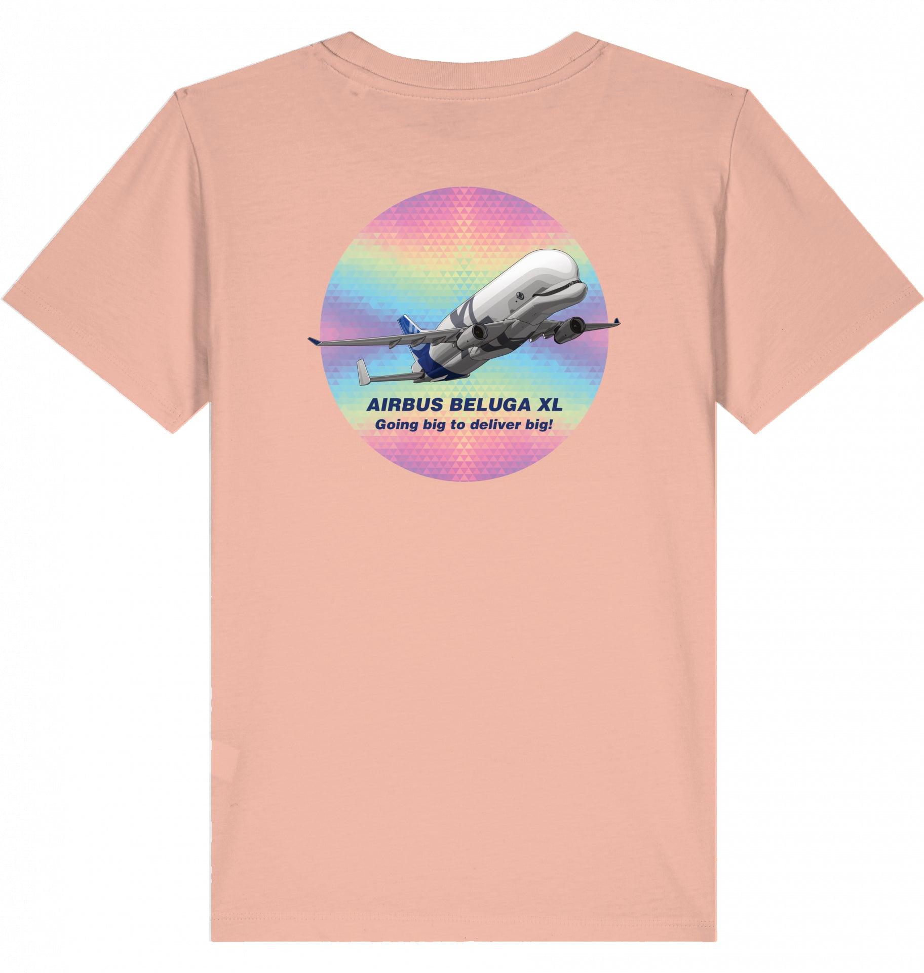 Aviation Kids Aviation T-Shirt Airbus Beluga XL Flugzeug 2.0 Fraiche Peche für Piloten, Crews, Kinder & Planespotter made by SUPERSONIC aero 4U