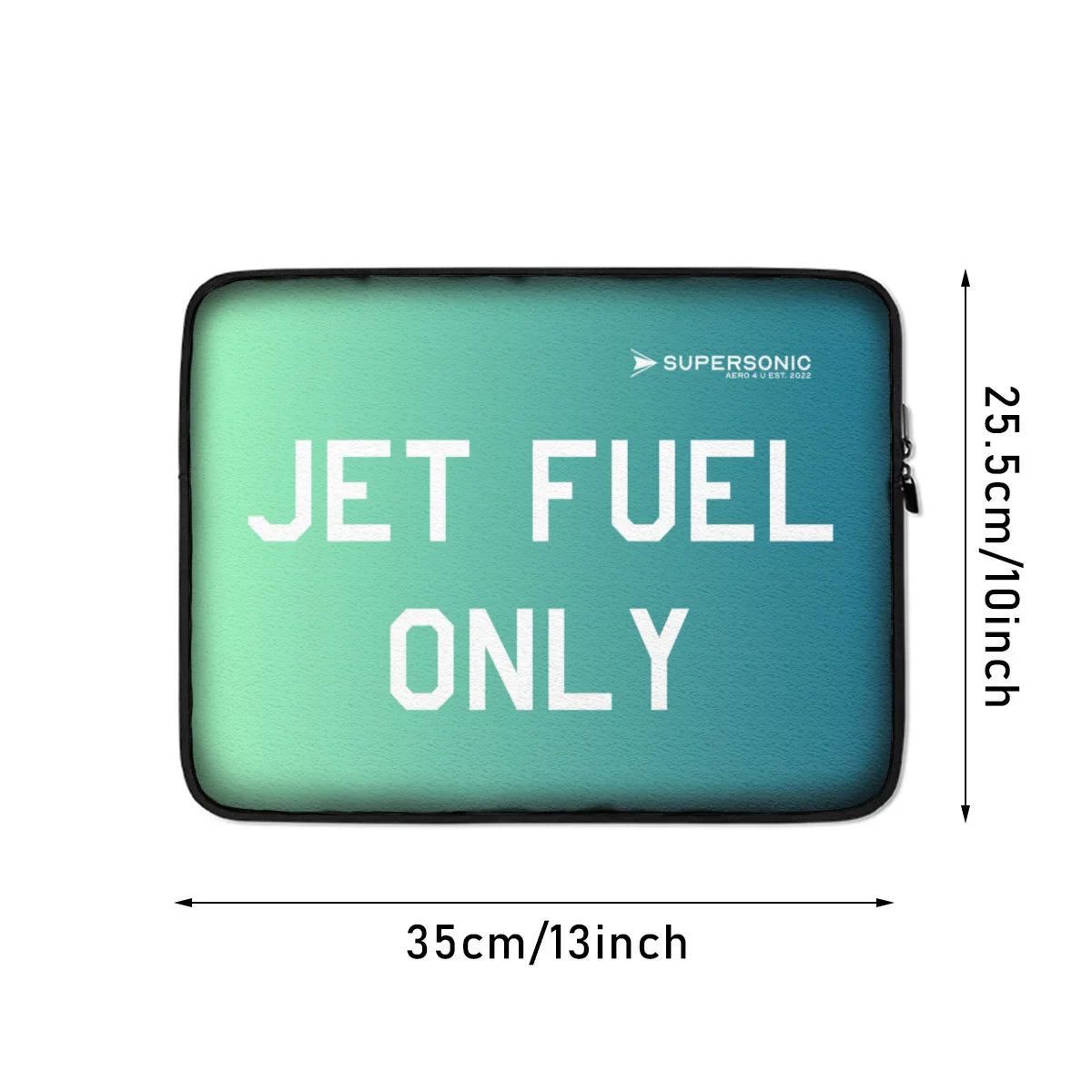Aviation Crew Tech Bag | Premium Laptop Tasche im Jet Fuel Only Design für Piloten, Crews, Kinder & Planespotter made by SUPERSONIC aero 4U