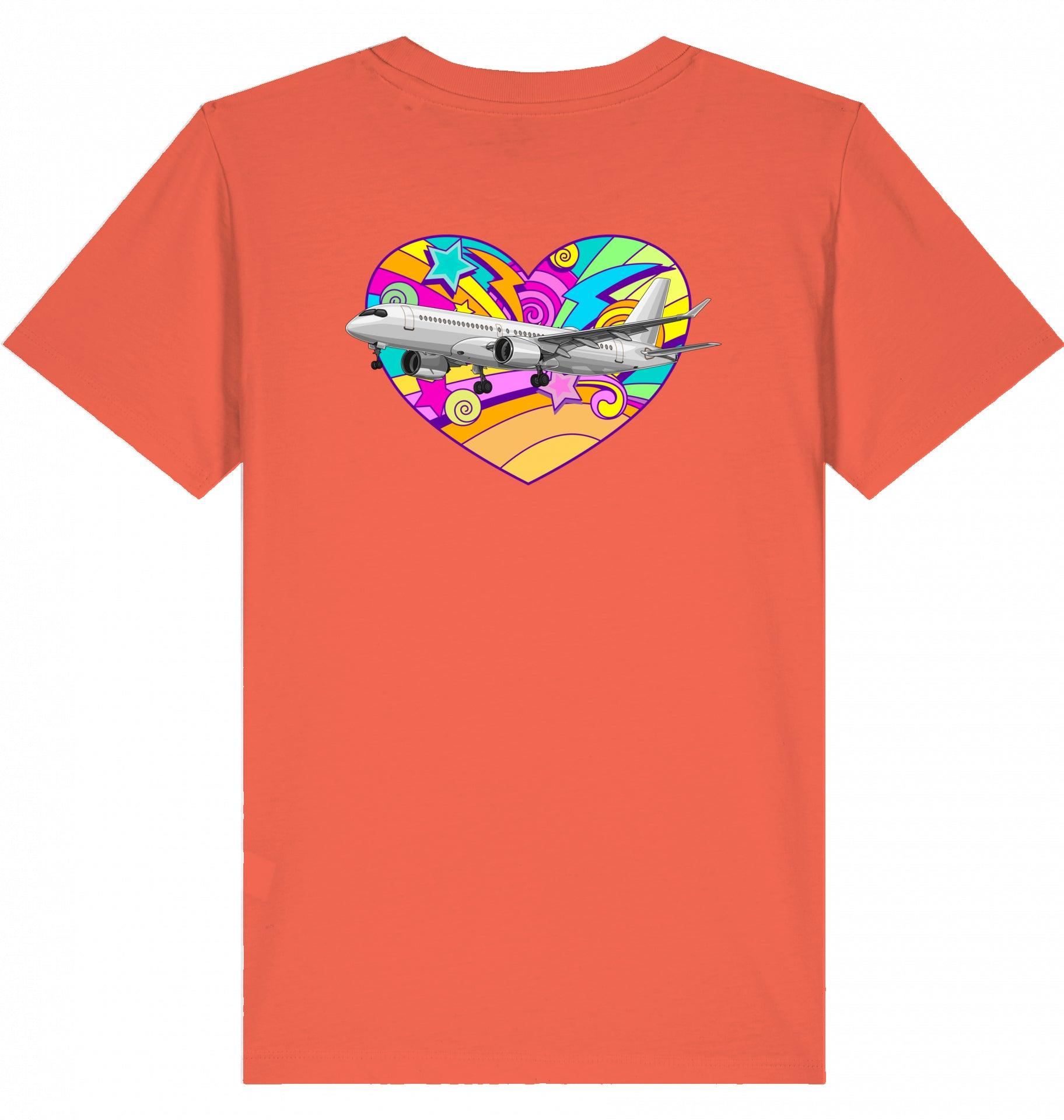 Flugzeug Kinder Tshirt, Kinder Tshirt Airbuslovers, Avggeek Kinder Tshirt, A220 Airbus Kinder Tshirt