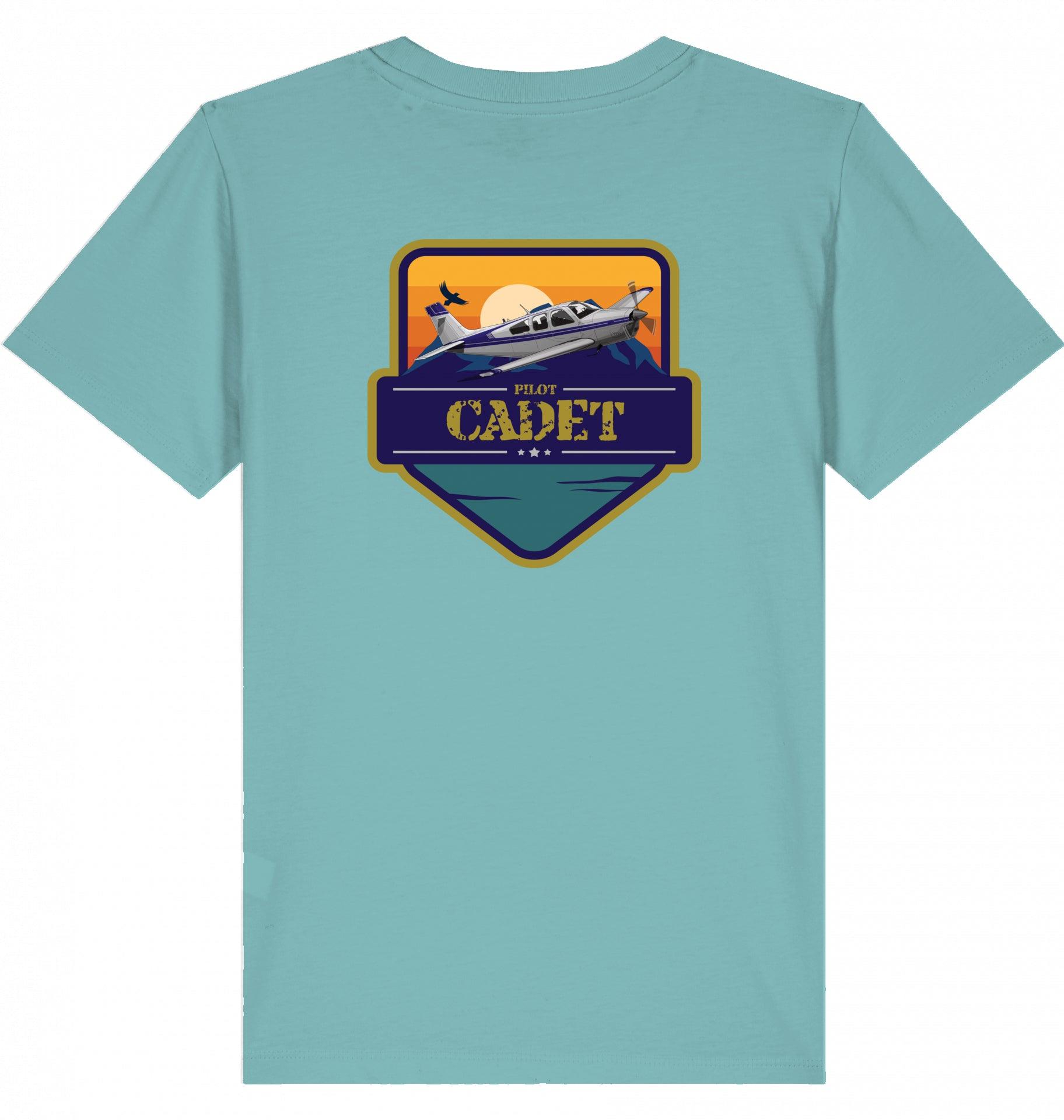 Aviation Kids Aviation T-Shirt "Flugschüler" Mooney Aircraft 2.0 Teal Monstera für Piloten, Crews, Kinder & Planespotter made by SUPERSONIC aero 4U