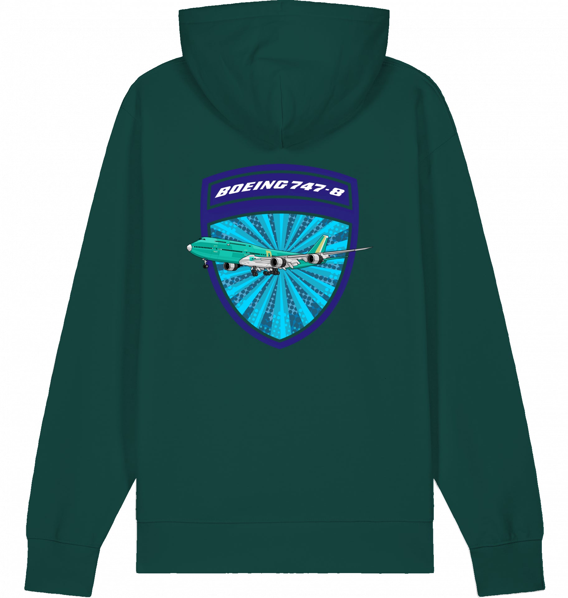 Flugzeug Hoodie Boeing 747-8 Jumbojet
