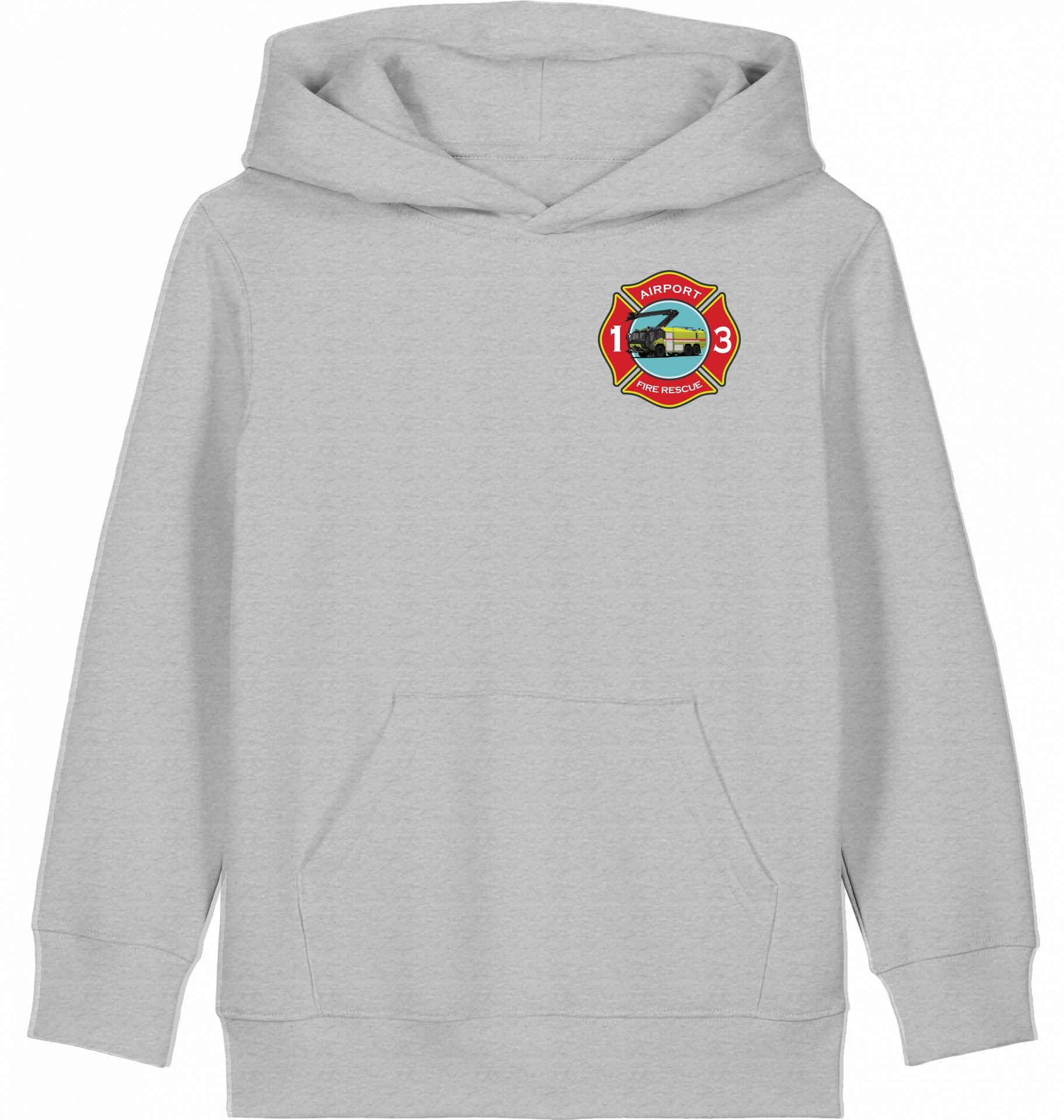 Aviation Kids Hoodie "Airport Rescue Fire Fighting ARFF - Crash Crew" für Piloten, Crews, Kinder & Planespotter made by SUPERSONIC aero 4U