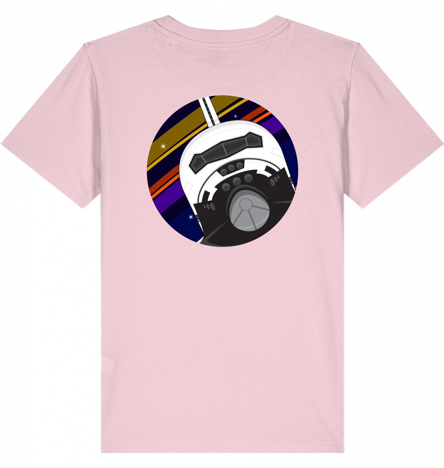Aviation Kids Aviation T-Shirt "NASA Spaceshuttle Front" 2.0 Cotton Pink für Piloten, Crews, Kinder & Planespotter made by SUPERSONIC aero 4U