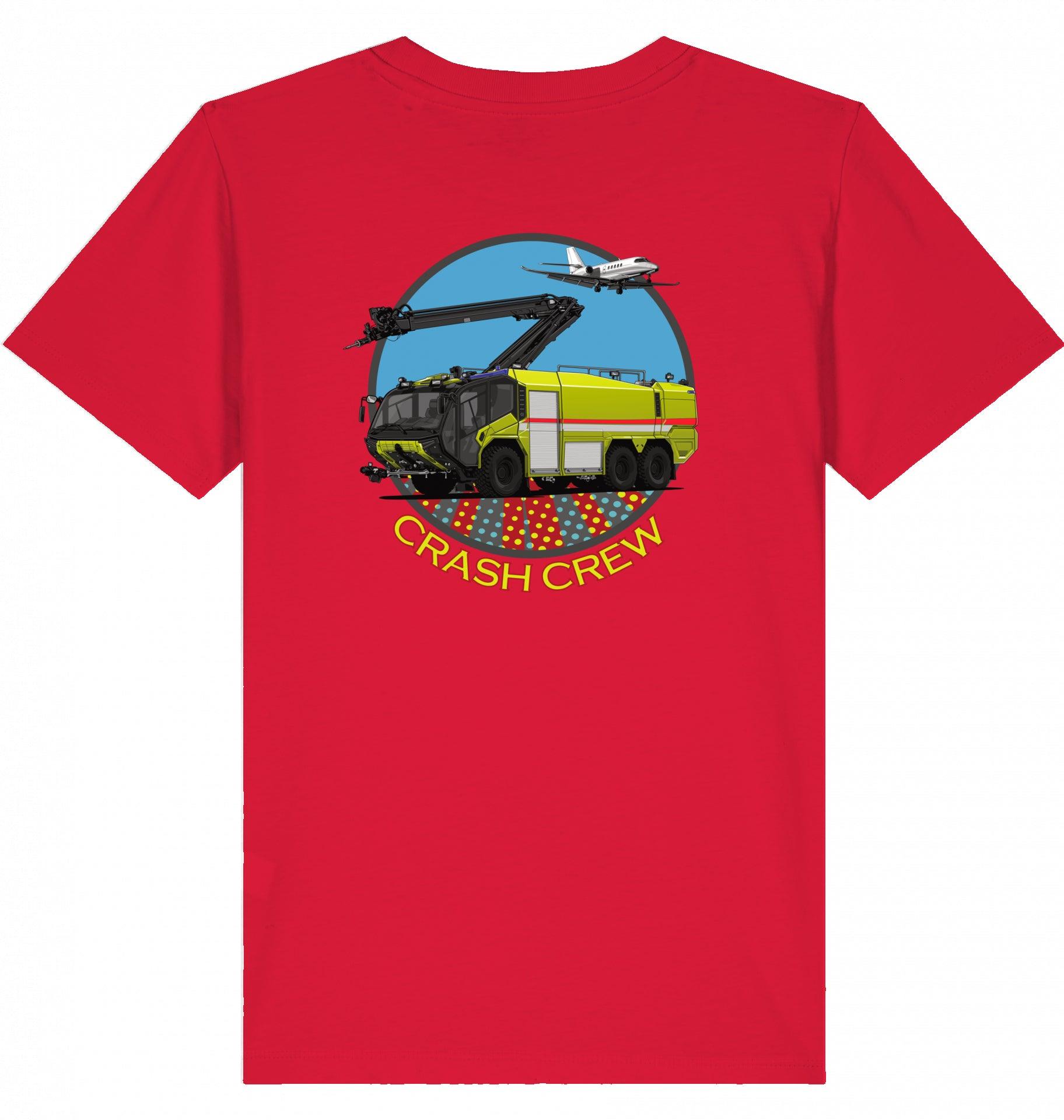 Kinder Tshirt ARFF, Kinder Tshirt Feuerwehr, Flughafen Feuerwehr Kinder Tshirt, Rosenbauer Panther Tshirt Kinder, Flugzeug Tshirt für Kinder