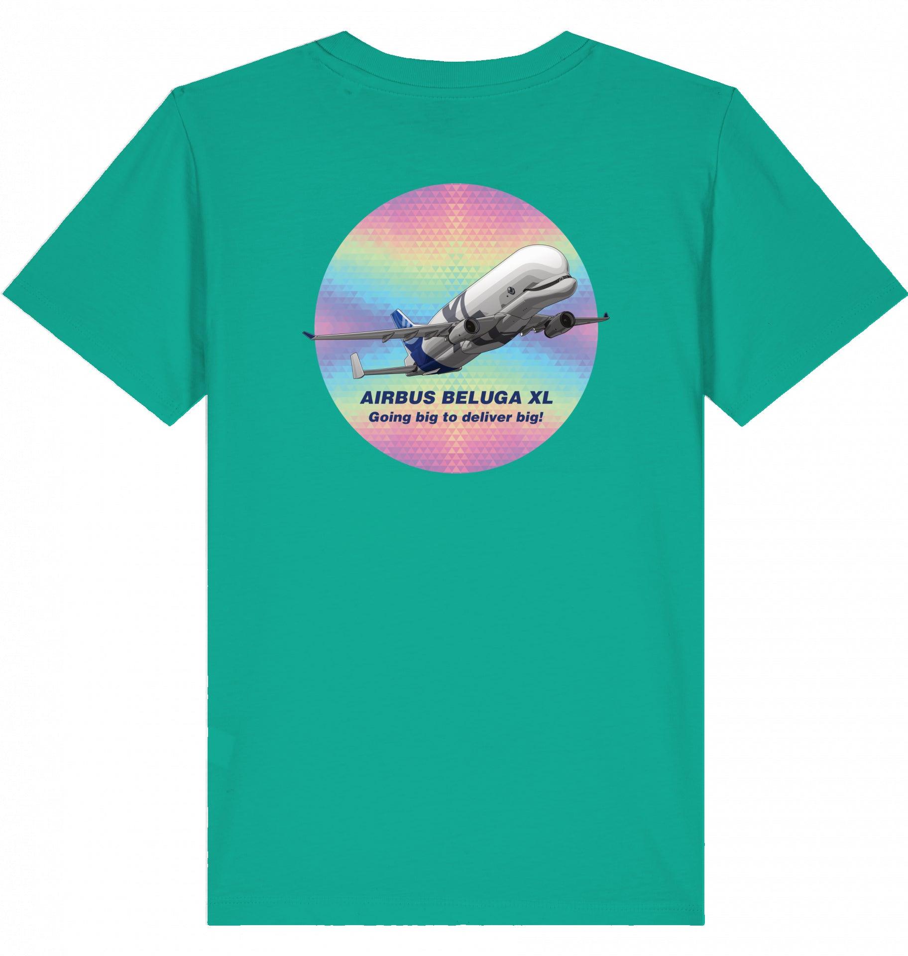 Aviation Kids Aviation T-Shirt Airbus Beluga XL Flugzeug 2.0 Go Green für Piloten, Crews, Kinder & Planespotter made by SUPERSONIC aero 4U