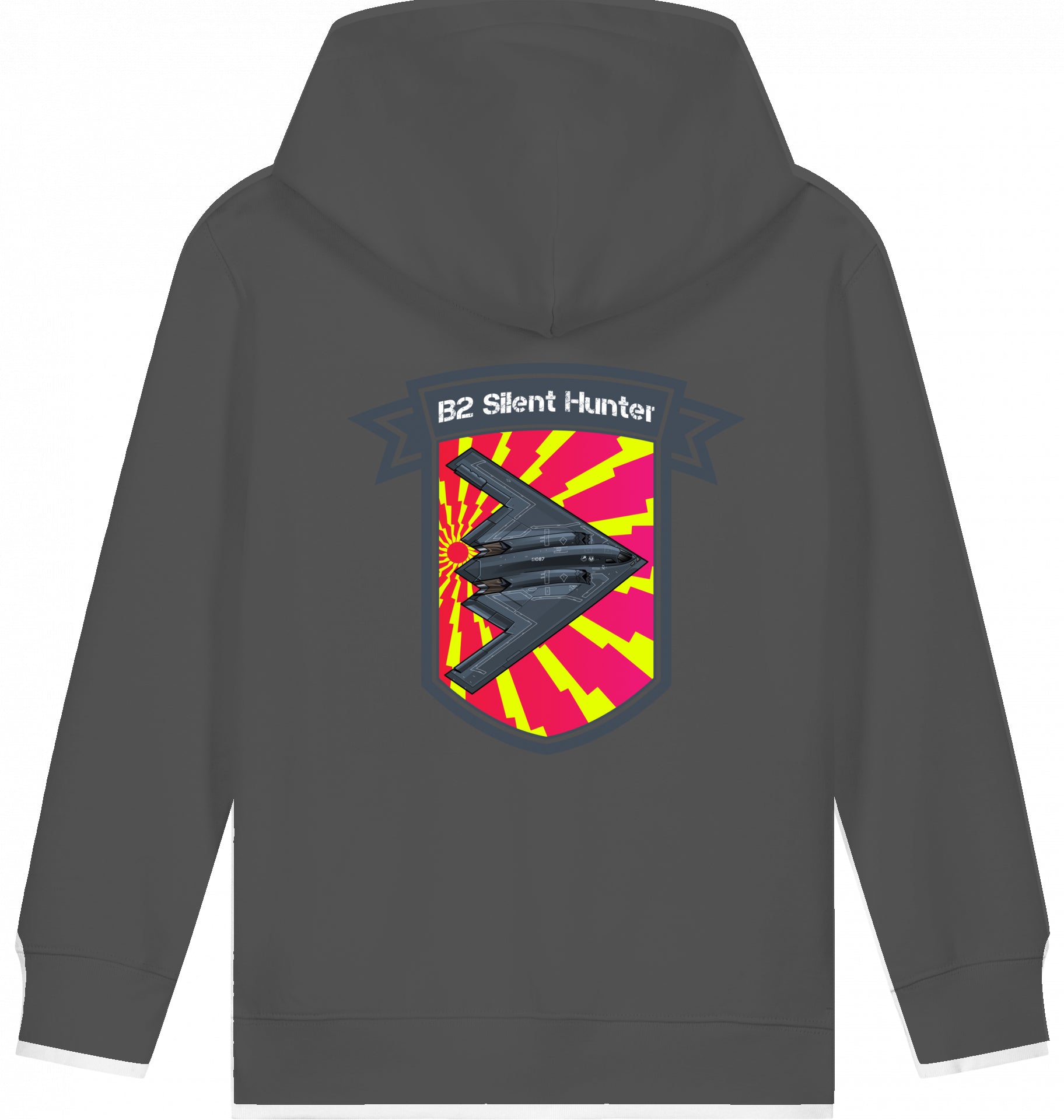 Aviation Kids Flugzeug Hoodie Northrop B2 Spirit Silent Hunter für Piloten, Crews, Kinder & Planespotter made by SUPERSONIC aero 4U