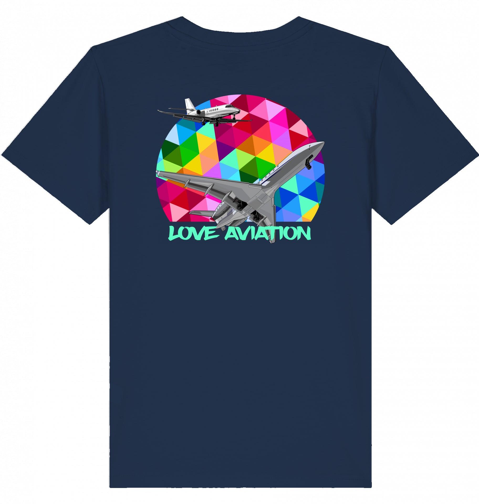 Aviation Kids Aviation T-Shirt "Love Aviation" Flugzeuge 2.0 French Navy für Piloten, Crews, Kinder & Planespotter made by SUPERSONIC aero 4U