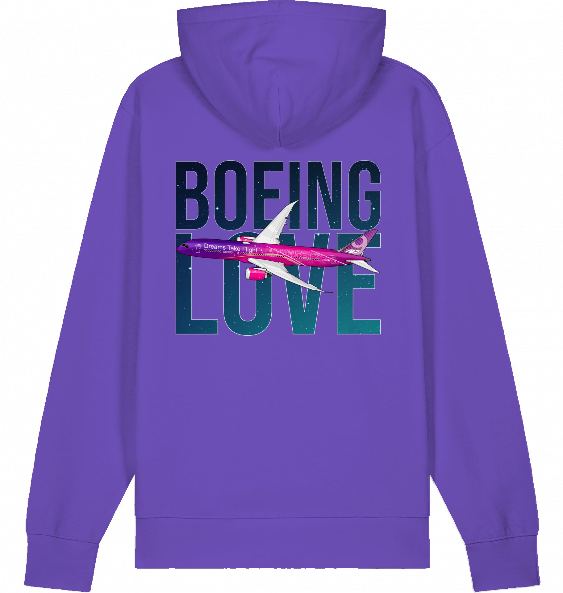 Flugzeug Hoodie Boeing Love 787 Dreamliner