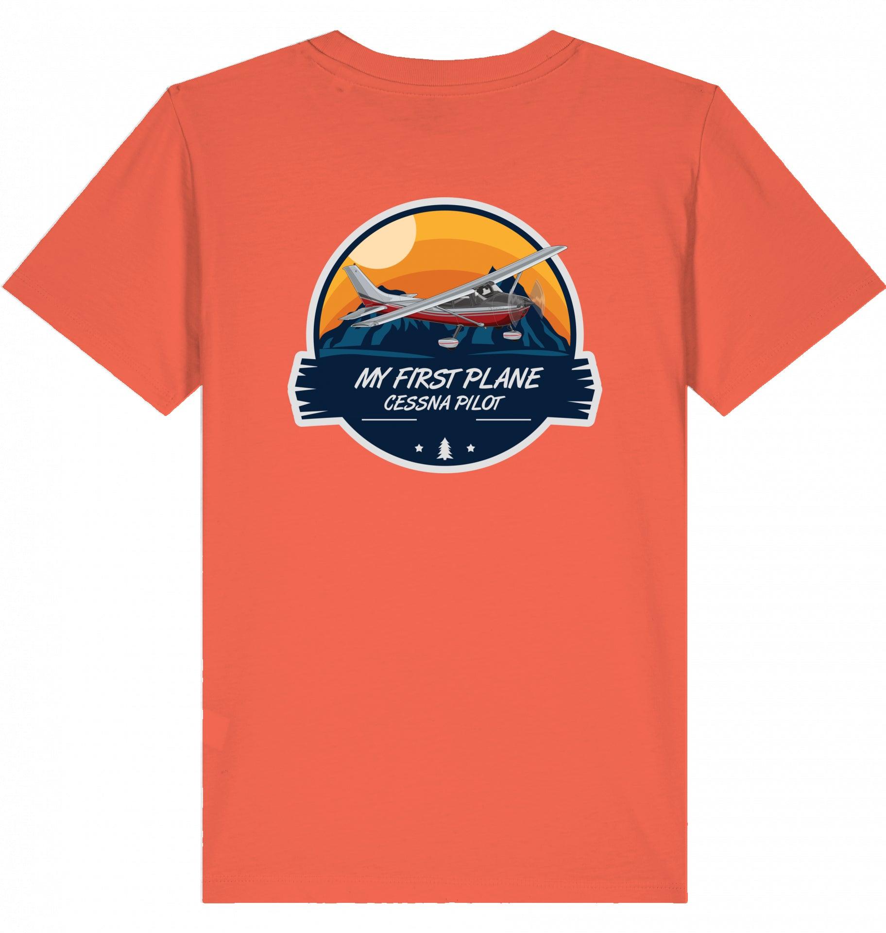 Aviation Kids Aviation T-Shirt "My first Plane Cessna C172" 2.0 Fiesta für Piloten, Crews, Kinder & Planespotter made by SUPERSONIC aero 4U