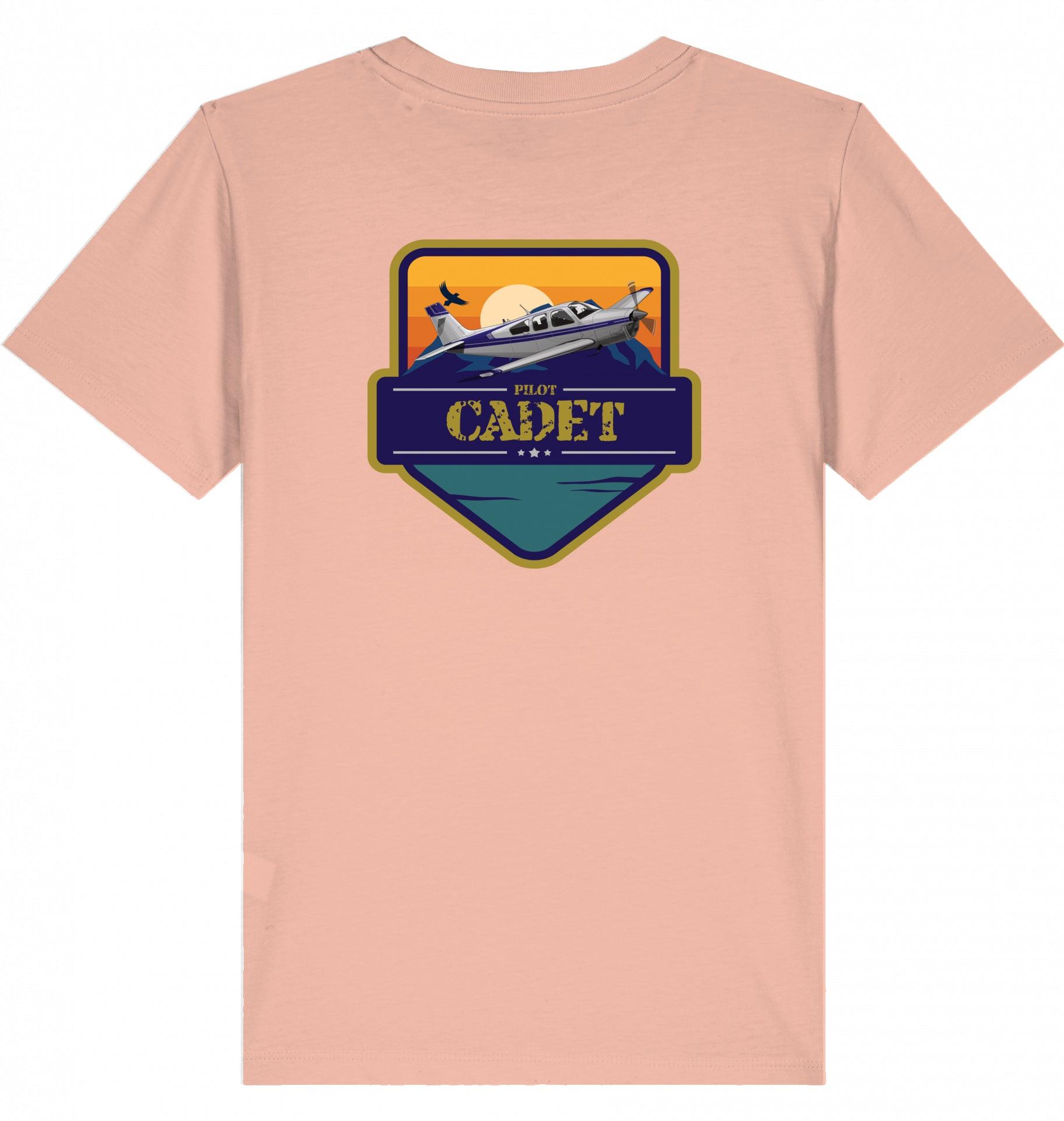 Aviation Kids Aviation T-Shirt "Flugschüler" Mooney Aircraft 2.0 Fraiche Peche für Piloten, Crews, Kinder & Planespotter made by SUPERSONIC aero 4U