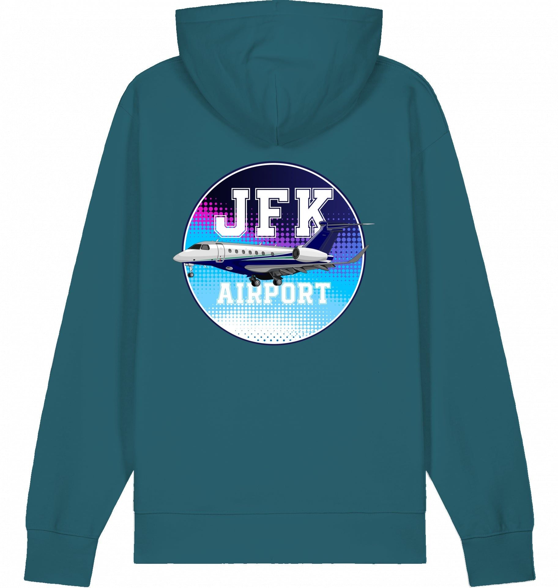 Aviation Flugzeug Hoodie Embraer Praetor 600 JFK Stargazer für Piloten, Crews, Kinder & Planespotter made by SUPERSONIC aero 4U