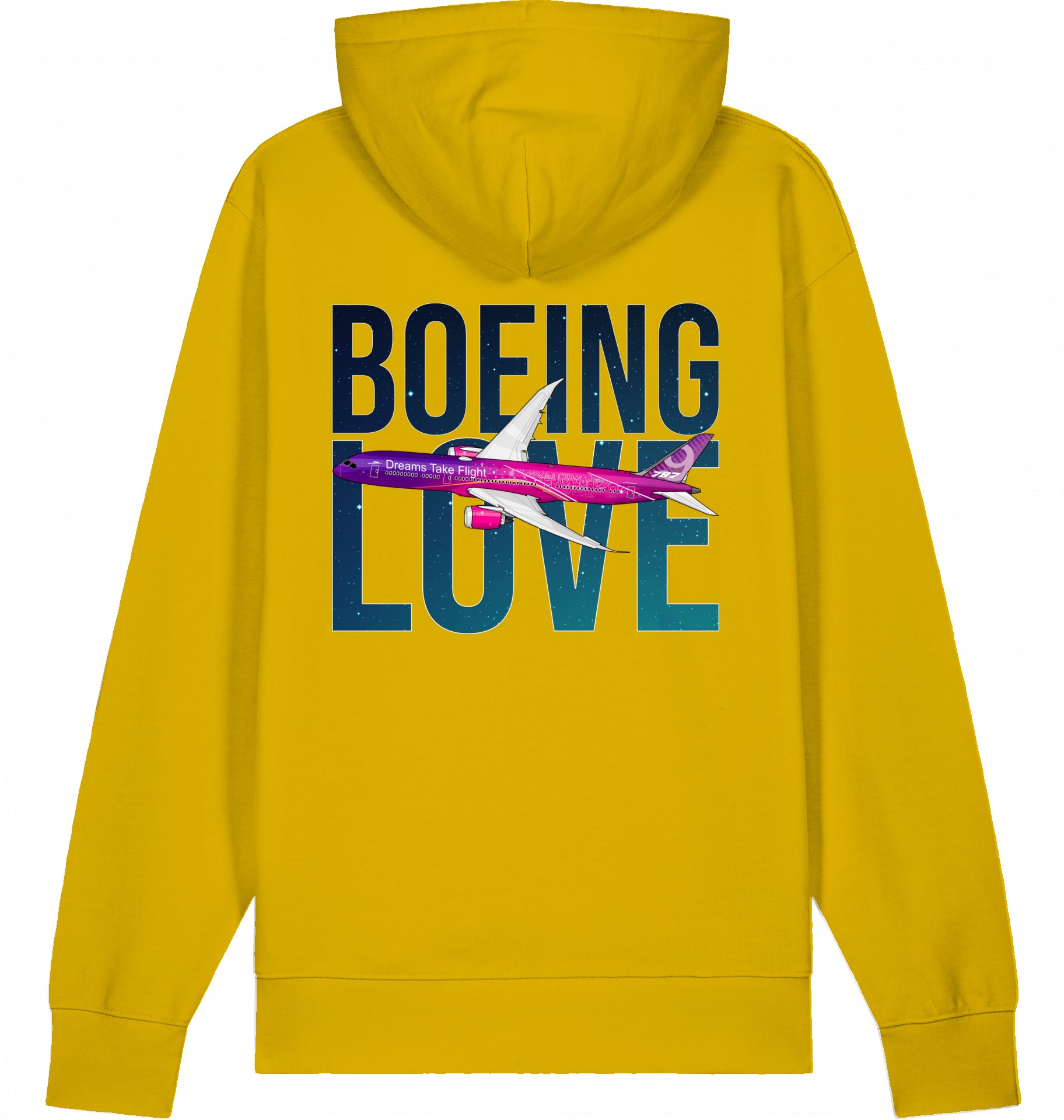 Flugzeug Hoodie Boeing Love 787 Dreamliner