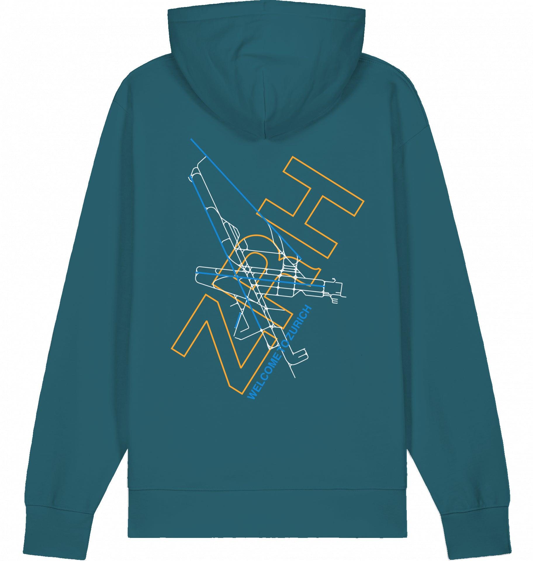 Aviation Zurich ZRH Airport Hoodie 2.0 Stargazer für Piloten, Crews, Kinder & Planespotter made by SUPERSONIC aero 4U