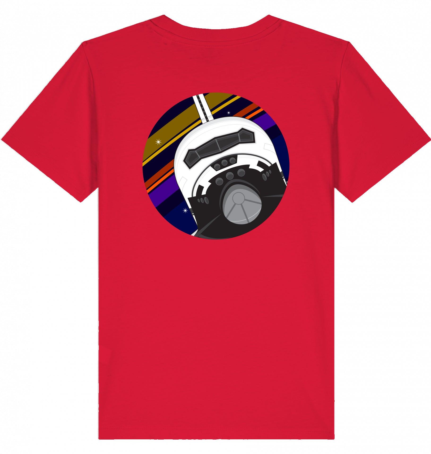 Aviation Kids Aviation T-Shirt "NASA Spaceshuttle Front" 2.0 Red für Piloten, Crews, Kinder & Planespotter made by SUPERSONIC aero 4U
