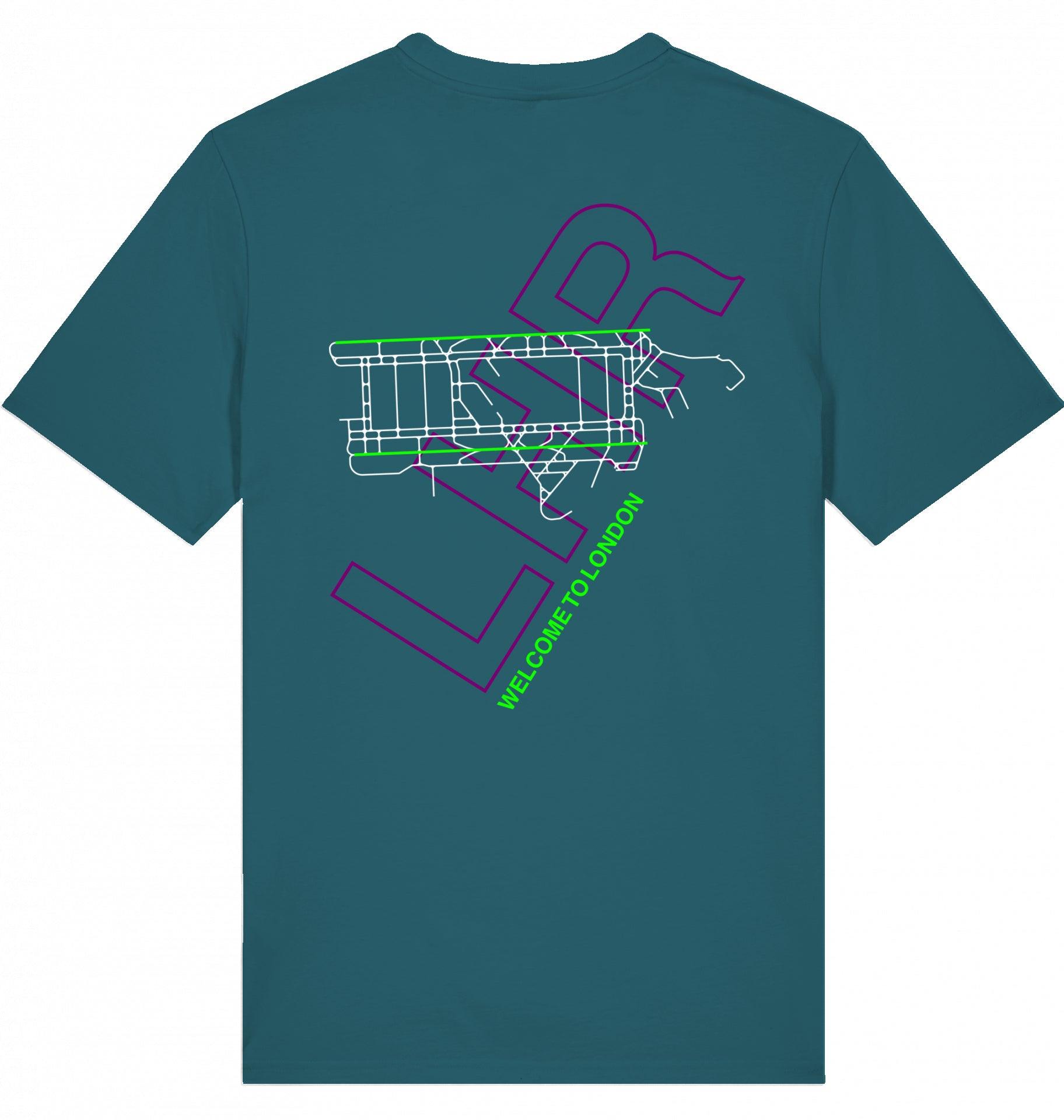 Aviation Airport T-Shirt "London Heathrow LHR Airportcode" Stargazer für Piloten, Crews, Kinder & Planespotter made by SUPERSONIC aero 4U