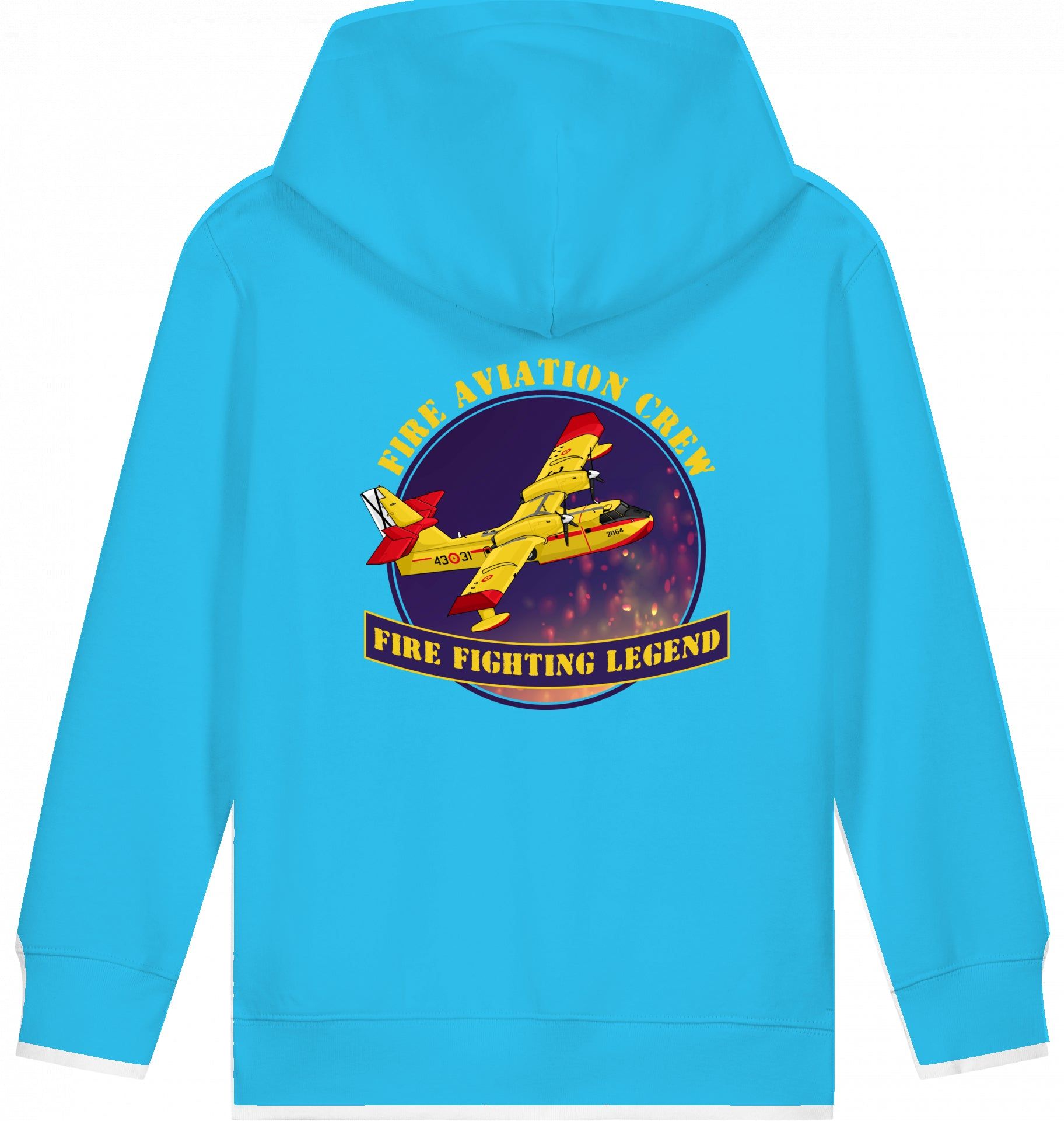 Aviation Kids Hoodie CL-412 Fire Fighting Legend für Piloten, Crews, Kinder & Planespotter made by SUPERSONIC aero 4U