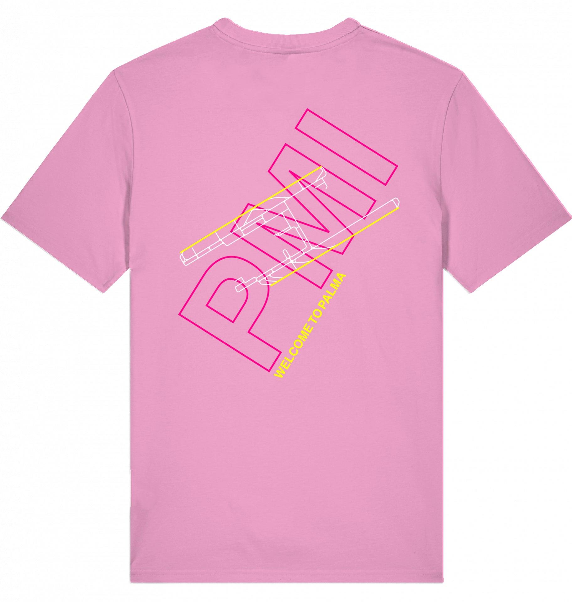 Aviation Airport T-Shirt "Palma de Mallorca PMI Airportcode" Bubble Pink für Piloten, Crews, Kinder & Planespotter made by SUPERSONIC aero 4U