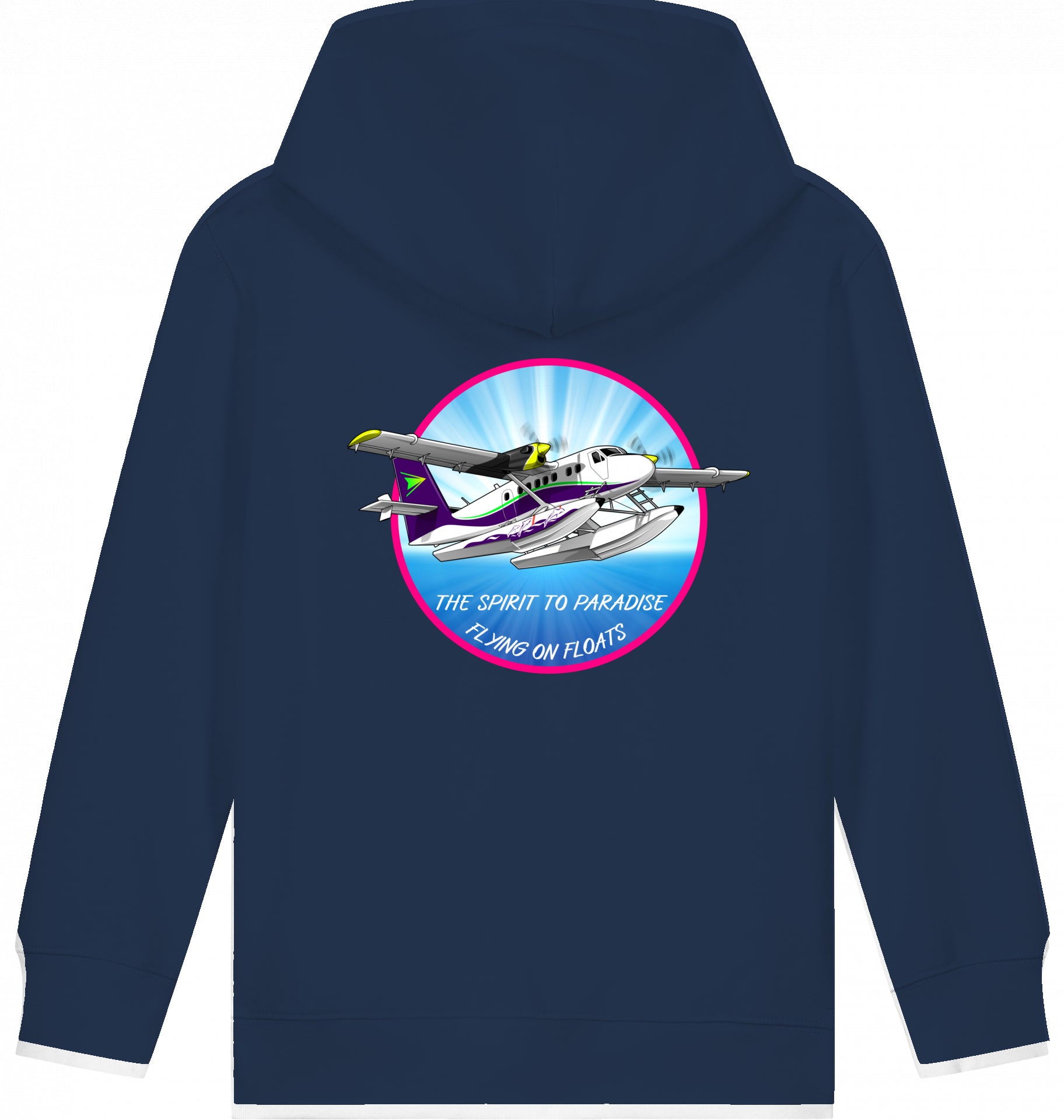 Aviation Kids Flugzeug Hoodie DHC-6 Twinotter in Paradise für Piloten, Crews, Kinder & Planespotter made by SUPERSONIC aero 4U