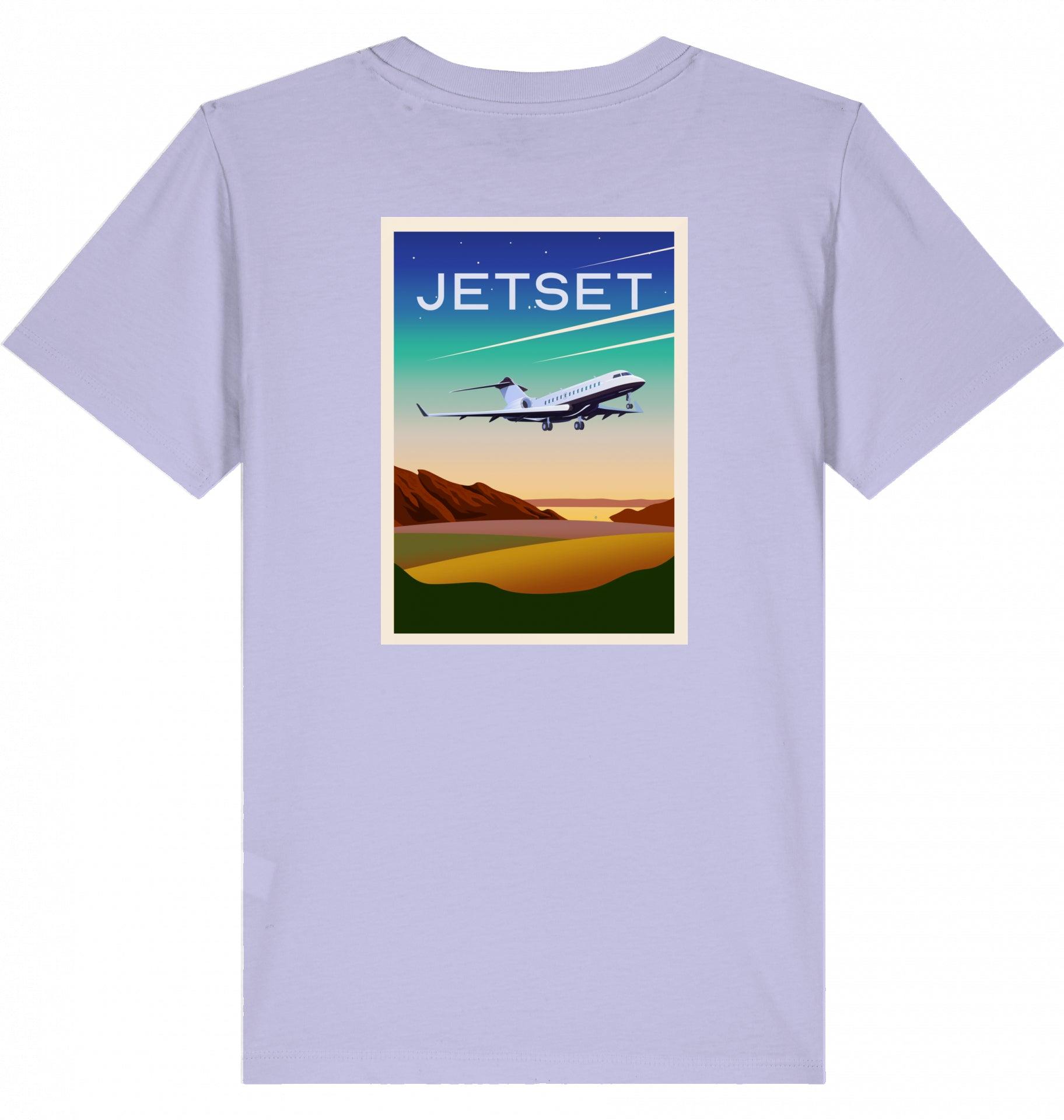 Aviation Kids Aviation T-Shirt "Jetset - Bombardier Global Express" 2.0 Lavender für Piloten, Crews, Kinder & Planespotter made by SUPERSONIC aero 4U