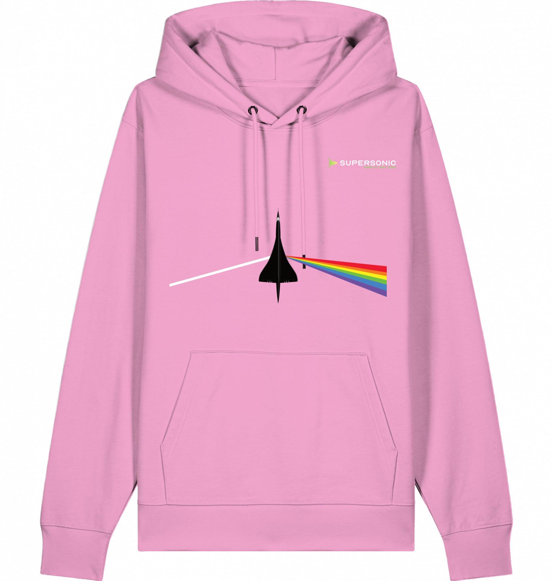 Aviation Dark Side of Supersonic - Concorde Flugzeug Hoodie Bubble Pink für Piloten, Crews, Kinder & Planespotter made by SUPERSONIC aero 4U