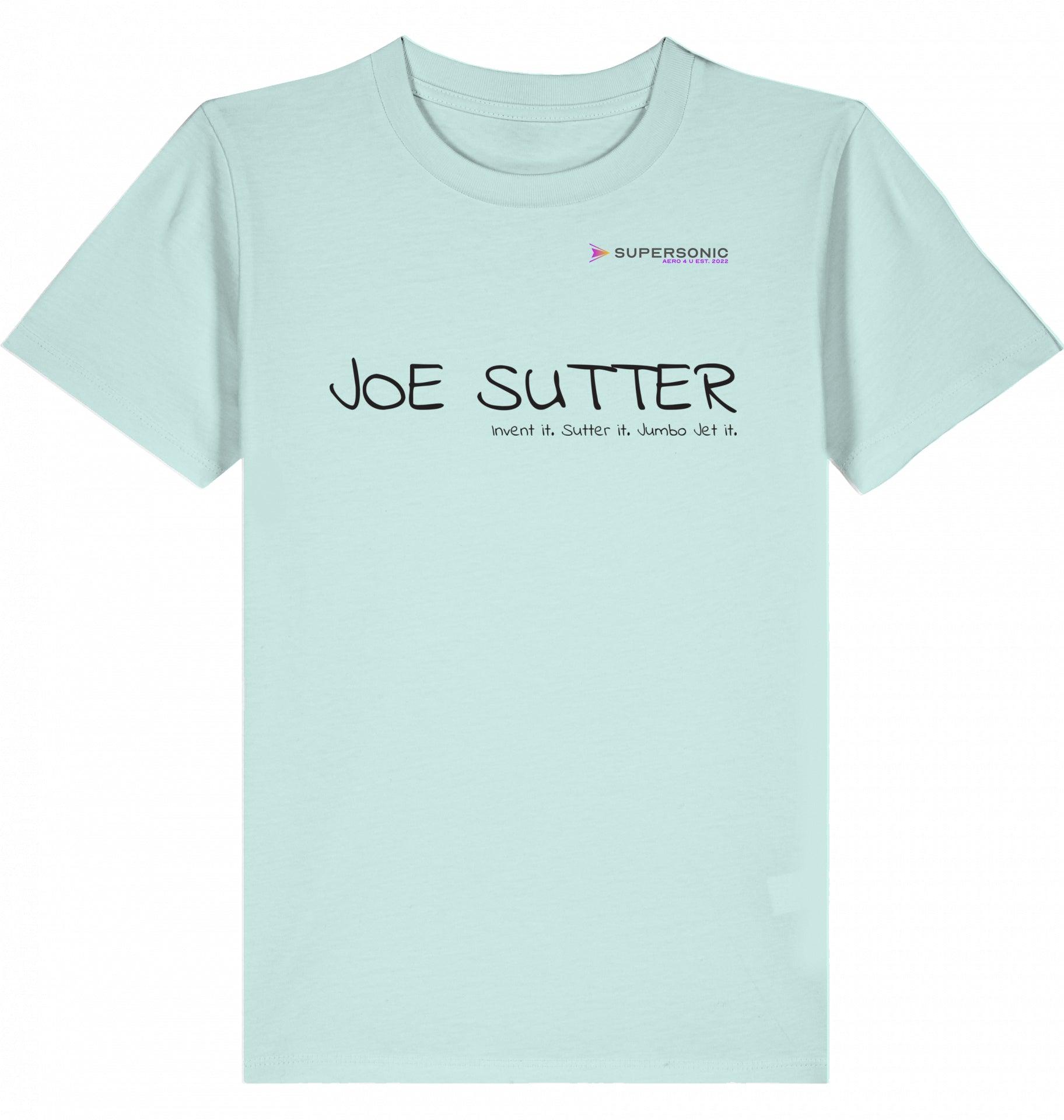 Aviation Kids Aviation T-Shirt Boeing 747 Jumbo Jet, Joe Sutter 2.0 Caribbean Blue für Piloten, Crews, Kinder & Planespotter made by SUPERSONIC aero 4U