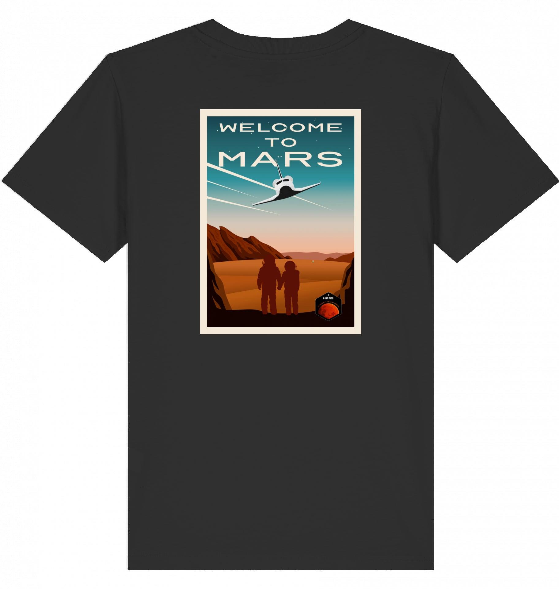 Aviation Kids Aviation T-Shirt "Welcome to Mars" 2.0 Black für Piloten, Crews, Kinder & Planespotter made by SUPERSONIC aero 4U